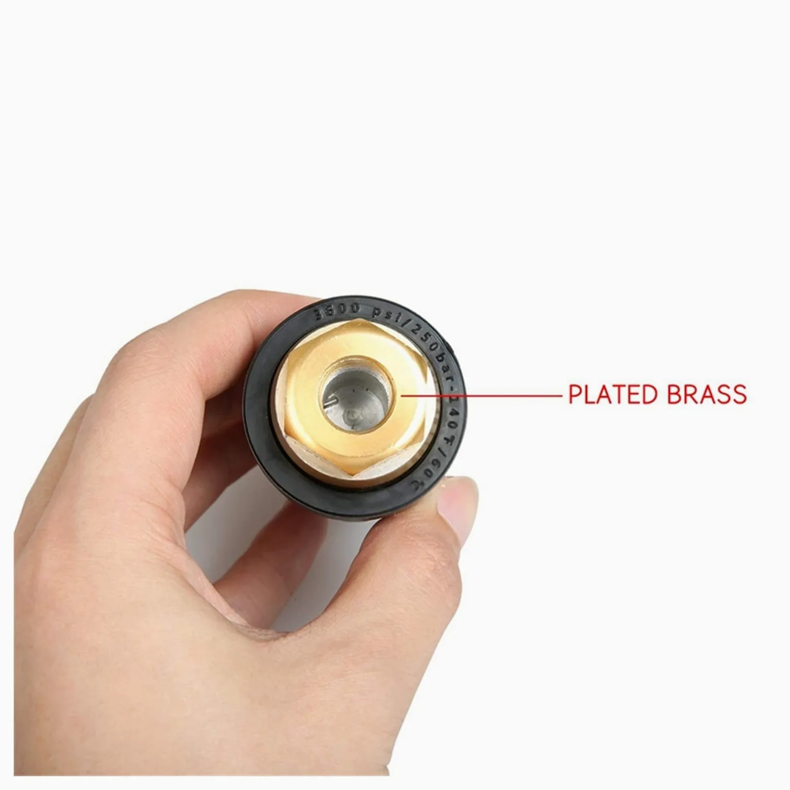 XENITE Boquilla de inyección de Combustible 2X Boquilla De Turbo De Lavadora De Presión Universal para Accesorios De Salida De Alta Presión Rotario 3.0 Orificio 1/4 Pulgadas 3000 PSI