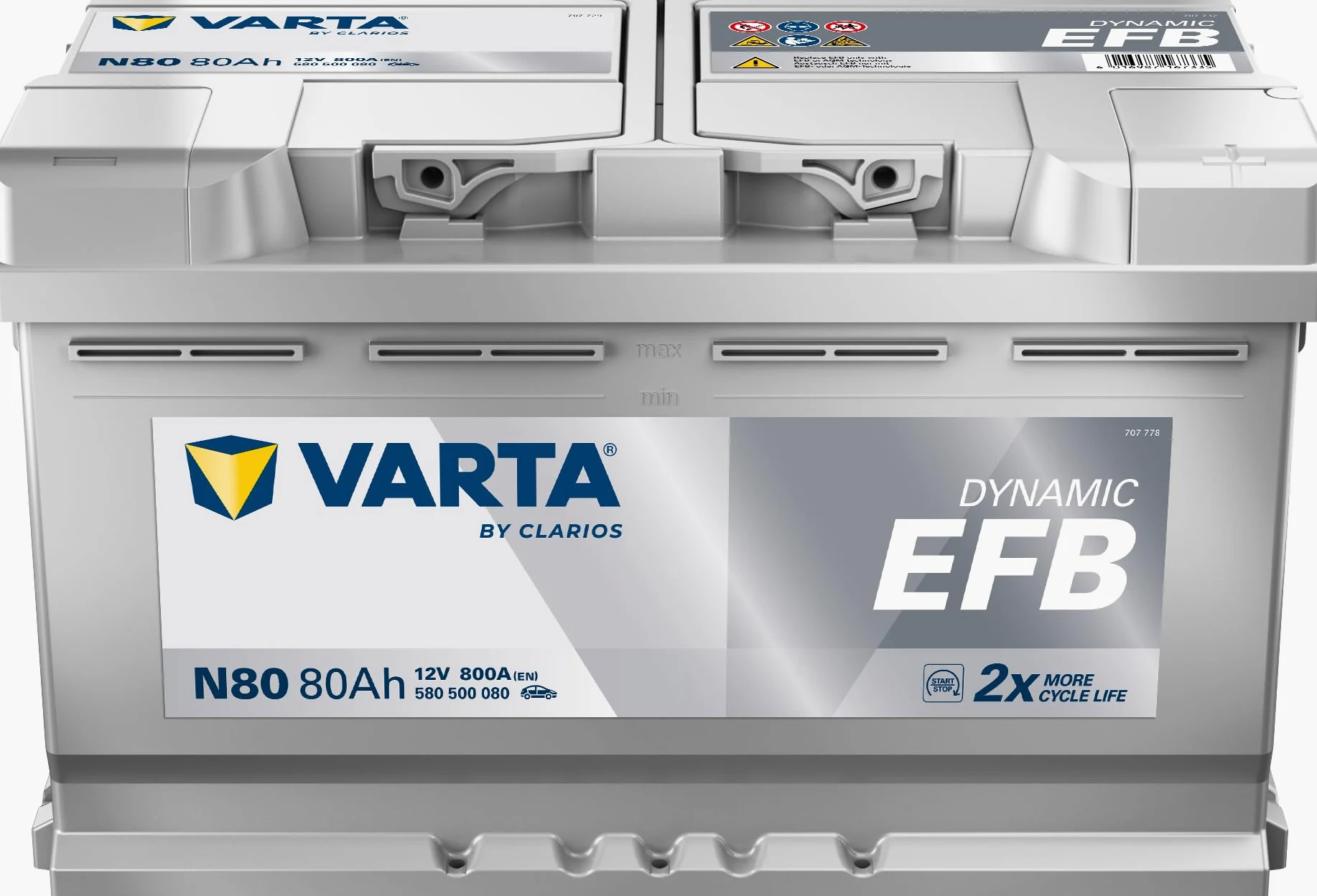 Varta 580500073D842 - Batería para coche (12 V, 80 mAh, 730 A)