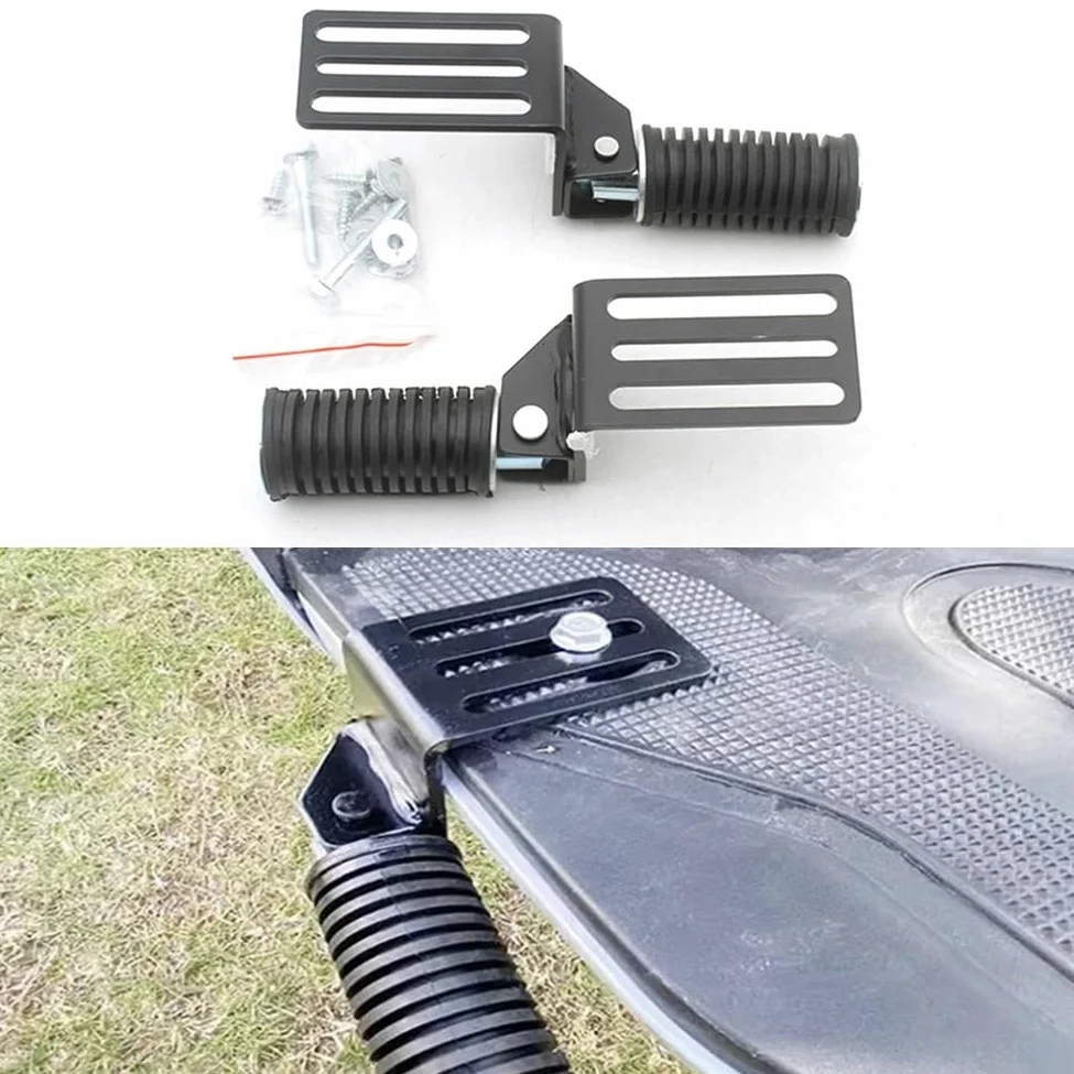reposapiés plegables para 2Pcs Foldable Motorcycle Pedal Footstep | 2Pcs Foldable Motorcycle Pedal Footstep Anti-Slip Hanging Step Aluminum Alloy