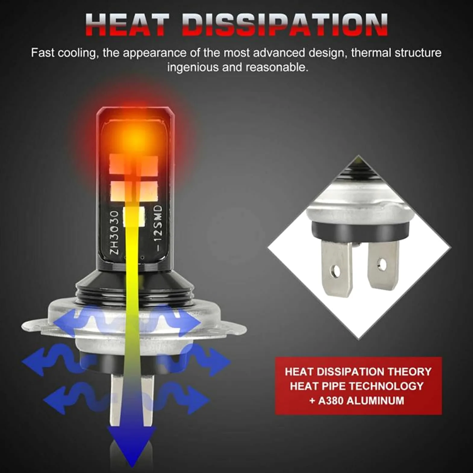Faros de xenón H7 H4 Combo LED Kit Kit Kit Bulbos H4 H7 LED Bombillas de Niebla Coche High High High 60W 52000LM 6000K Kit Coche Bombilla Bombilla TxTB1 Coche y Moto