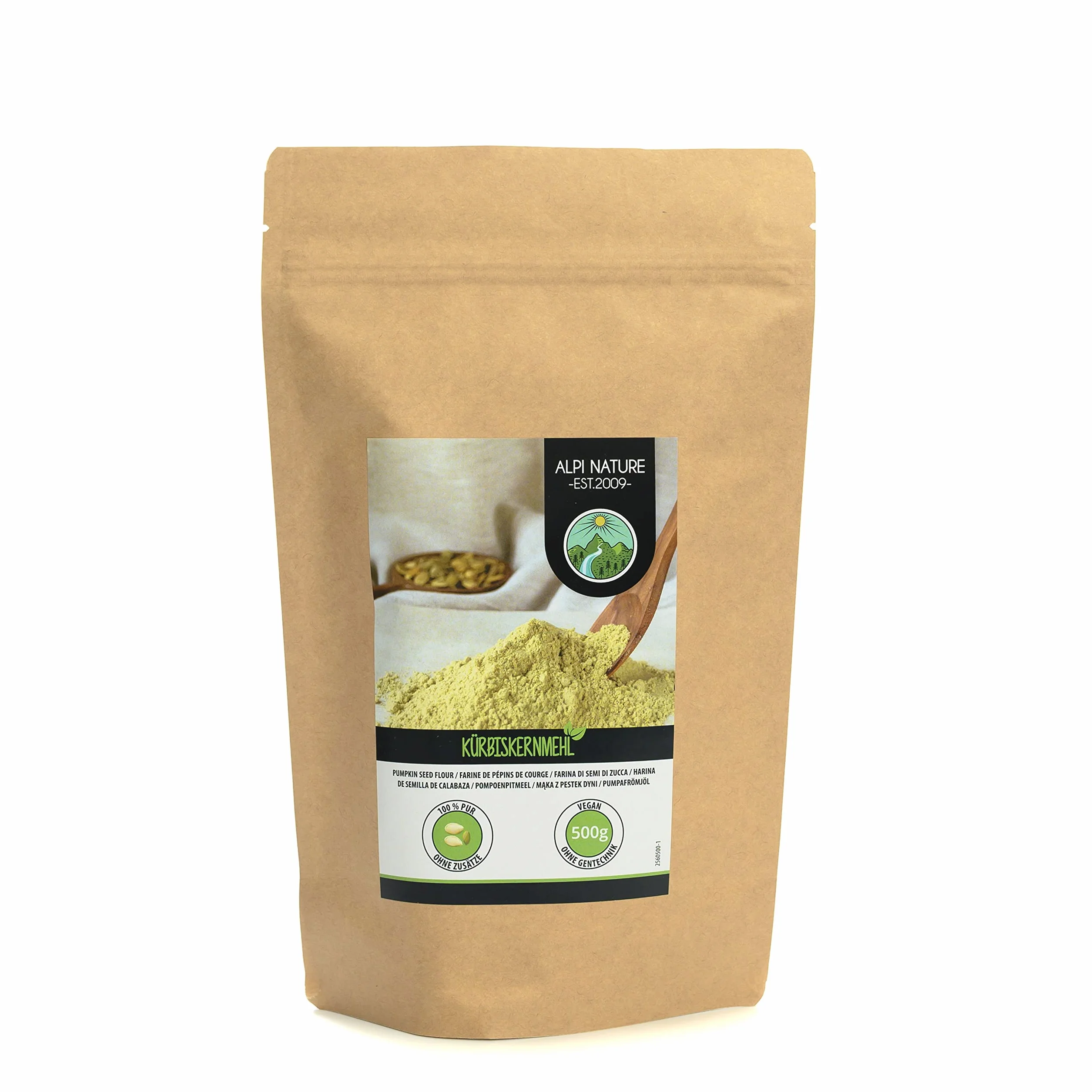 Semillas de Calabaza en Polvo 500g, Harina sin Gluten