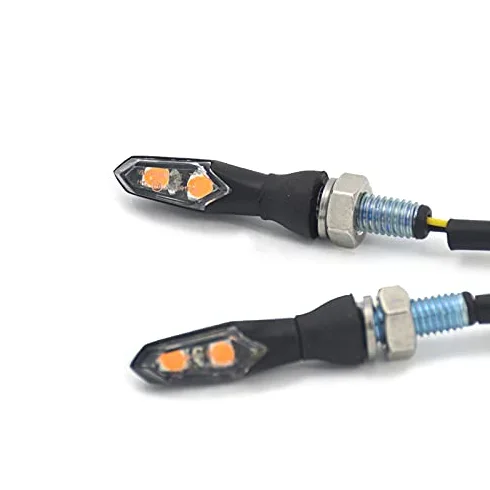BLacOh Intermitentes Moto 12V Mini motocicleta General LED lámpara de señal de giro luces indicadoras de moto Intermitentes Led Moto Homologados(Color:4 pcs)