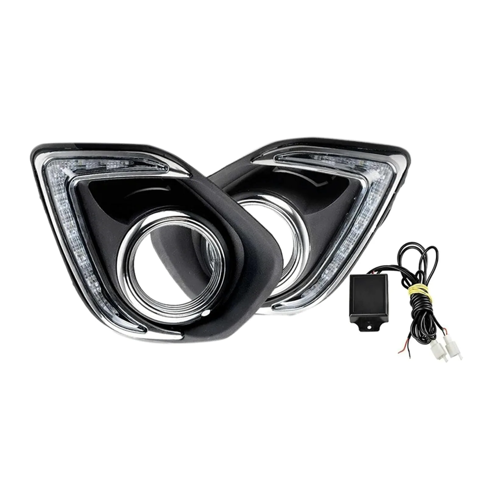 Luces LED De Circulación Diurna DRL Para Coche Para Mitsubishi Para ASX 2013-2014 Luz Diurna Faro Antiniebla Impermeable Foco De Trabajo