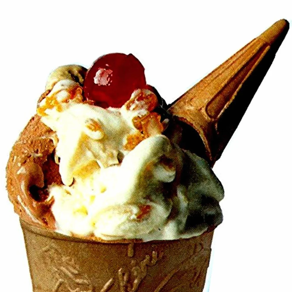 Oblea para helado con forma de punta de cono 1000 g, color neutro
