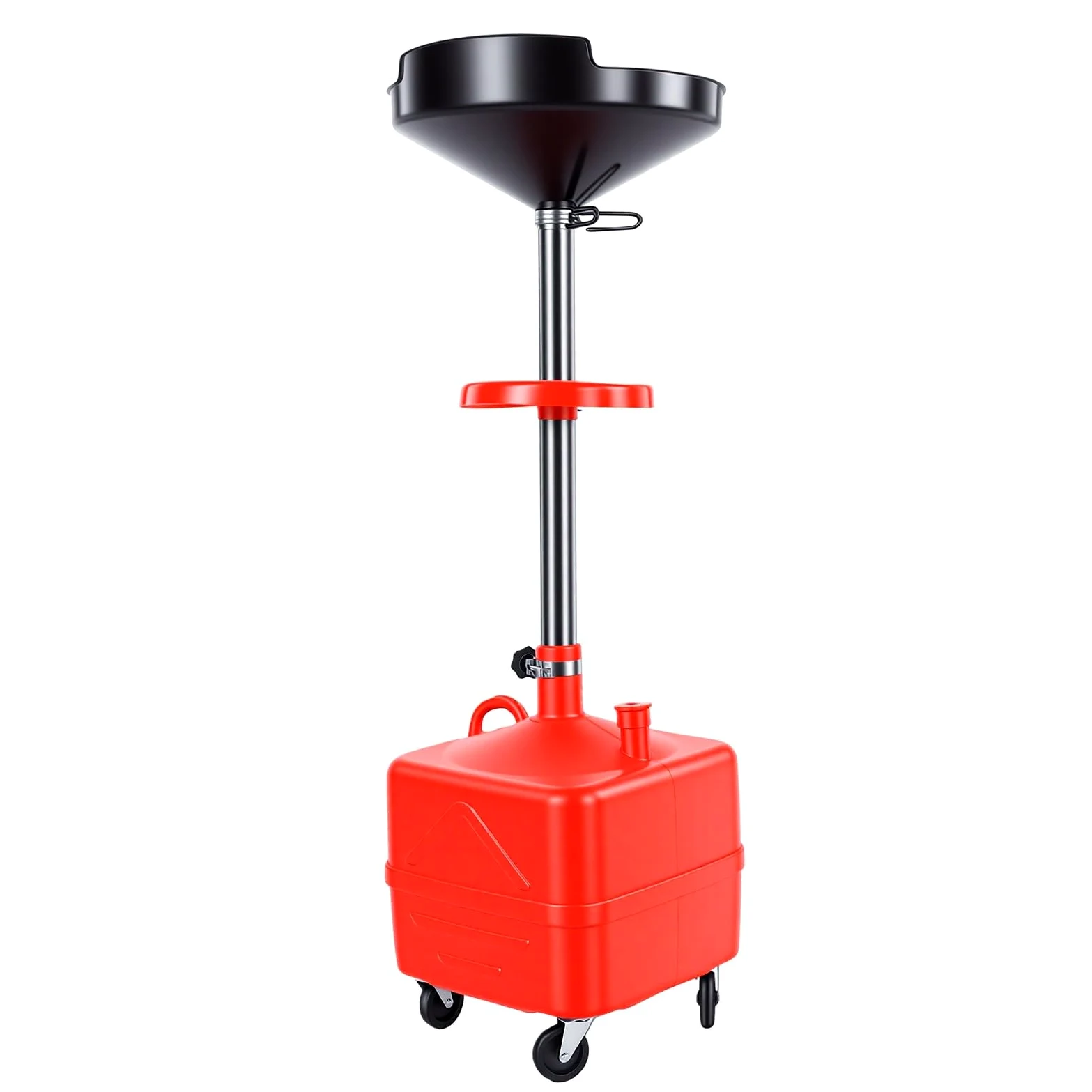 aqxreight Tanque de Drenaje de Aceite Usado de 35 litros con Ajustable y Almacenamiento Incorporado, Ruedas Giratorias para Cambios de Aceite en Automóviles, SUV y Camiones