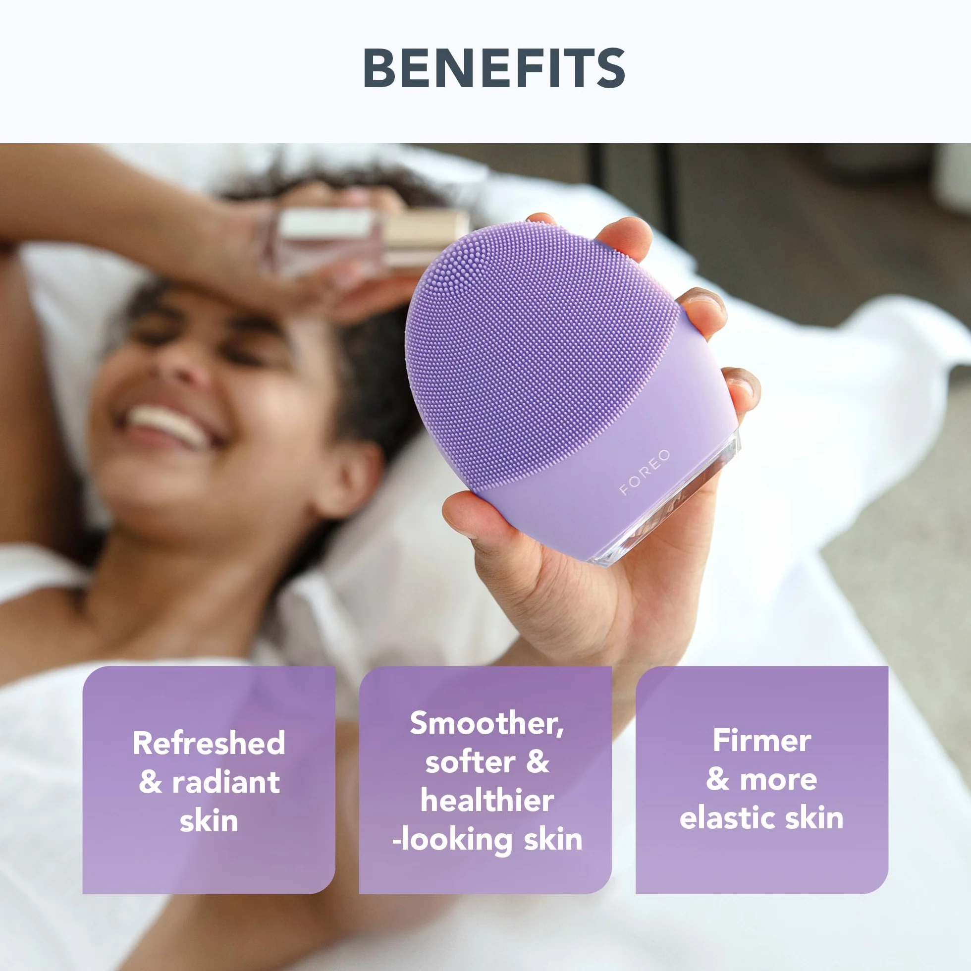 FOREO LUNA 4 Clean Balance Set - Cepillo limpiador facial con LUNA Micro-Foam Cleanser 2.0 100 ml