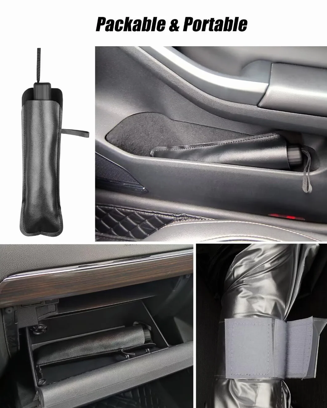 Parasol Parabrisas Coche Delantero Plegable 360° Rotatoria