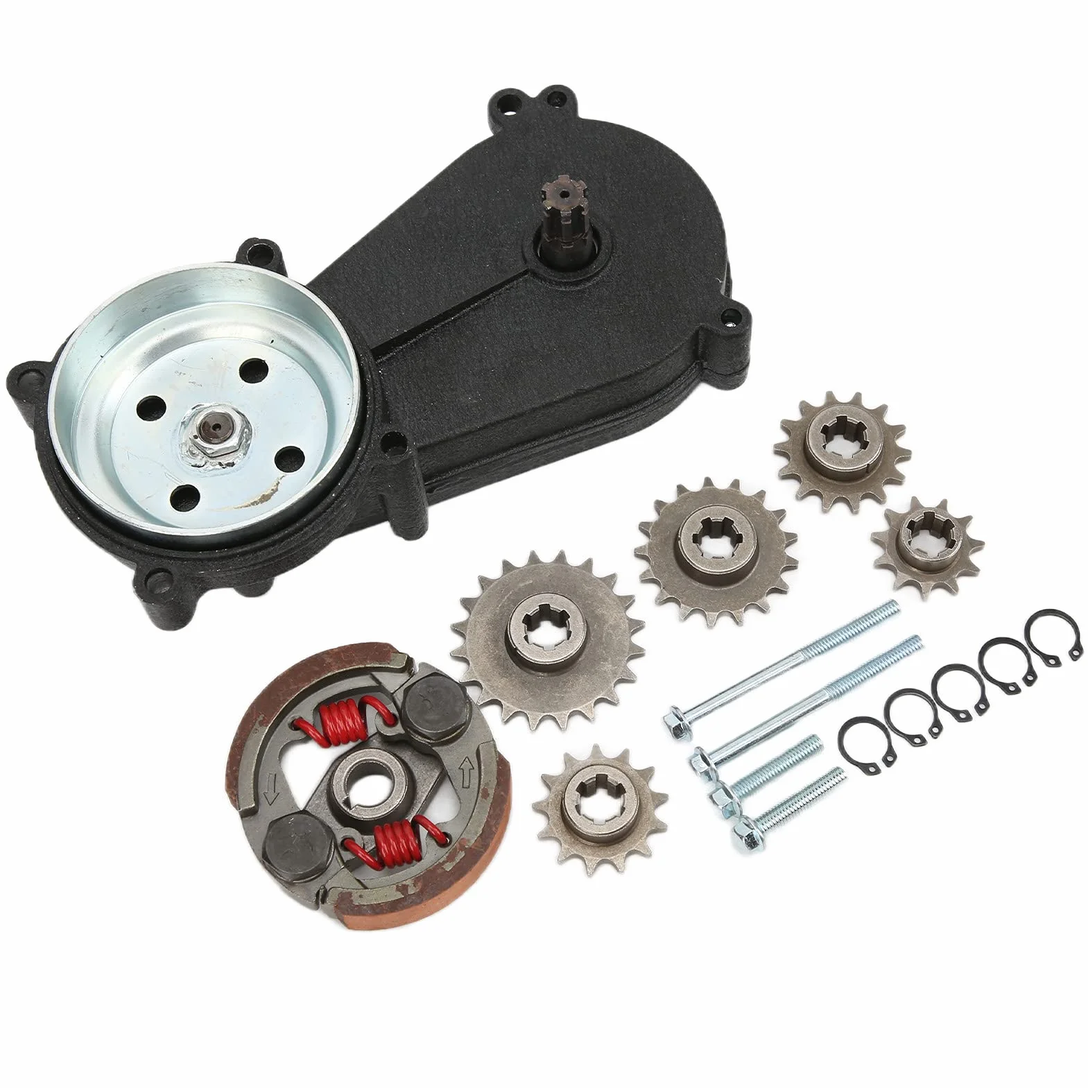 Kit de Transmisión de Engranajes Aleación de Metal Reemplazo para 43cc 47cc 49cc Pocket Mini Bike Scooter ATV