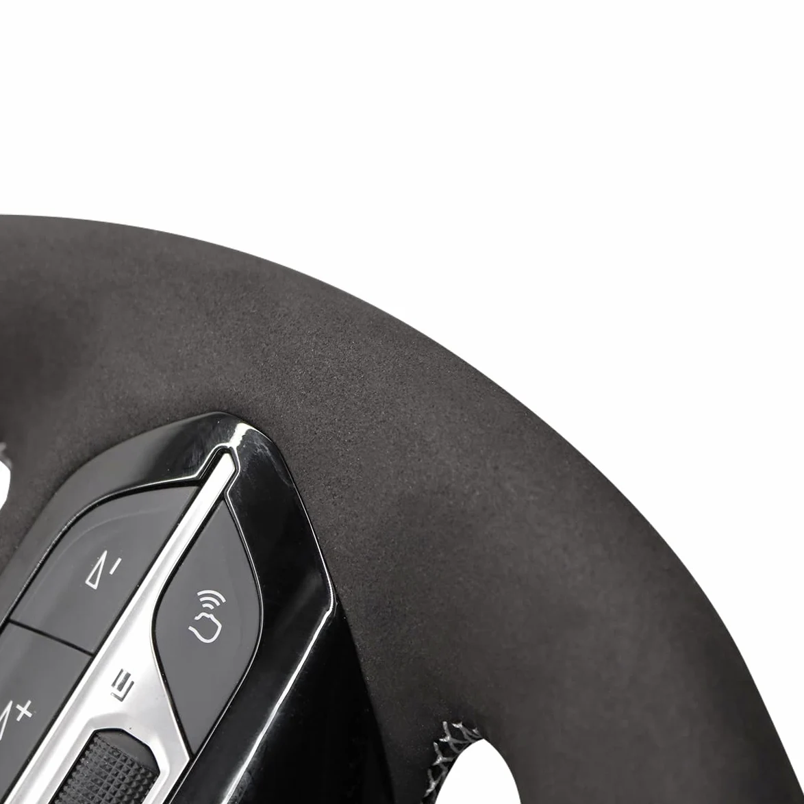 MEWANT Funda de Volante a Medida para Coser Peugeot 208 | volante Peugeot / Peugeot 208 (GT / GT Line) / 308 (GT) / 308 SW (GT) / 2008 / 3008 / 508 / 508 SW / 5008 / Rifter Duradero