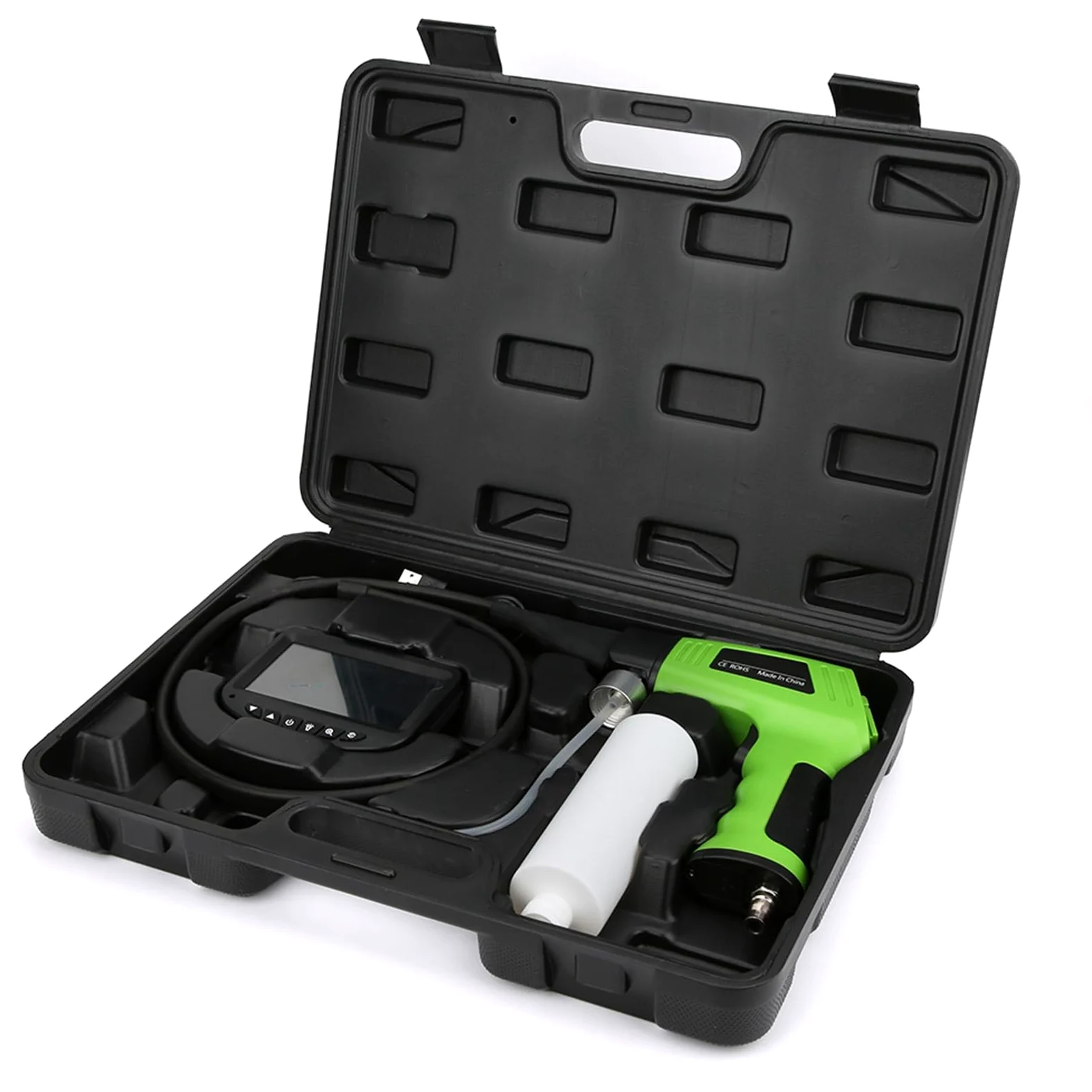 TOPINCN Pistola de Limpieza de Aire Acondicionado de Coche con Pantalla LCD con Pantalla 4K HD para Uso Automotriz y Doméstico en Material ABS