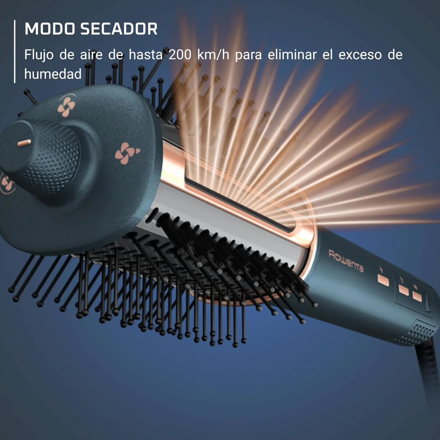 Rowenta Air Brush 3D 3 en 1 Secador Cepillo Caliente UB9720E0
