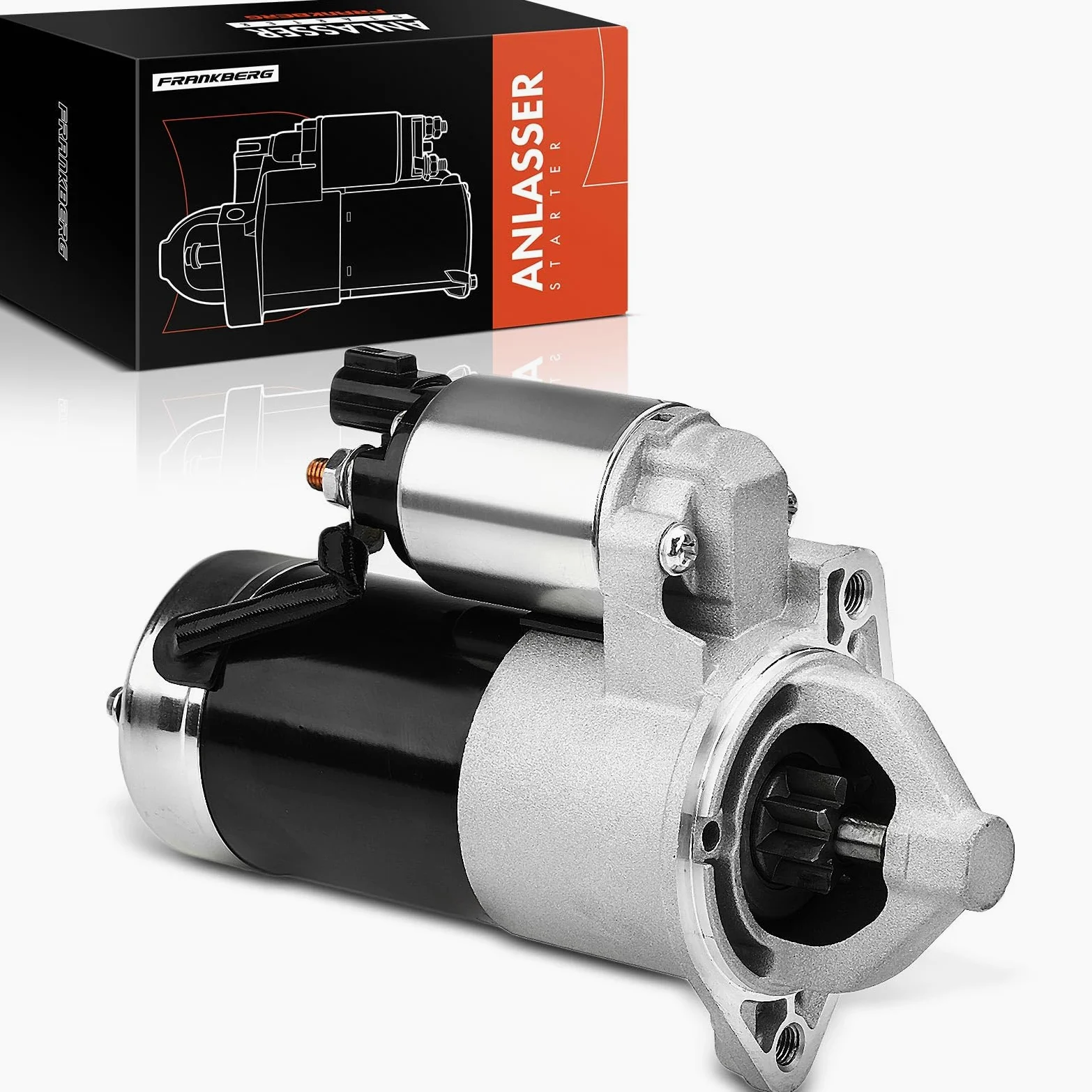 Frankberg Motor de arranque para automóvil Diesel 1,7 KW/12 V/8 dientes Compatible con i30 FD 1.6L 1.6L Cee'D Sportswagon JD 1.6L Replace# 361002A30,36100-2A100