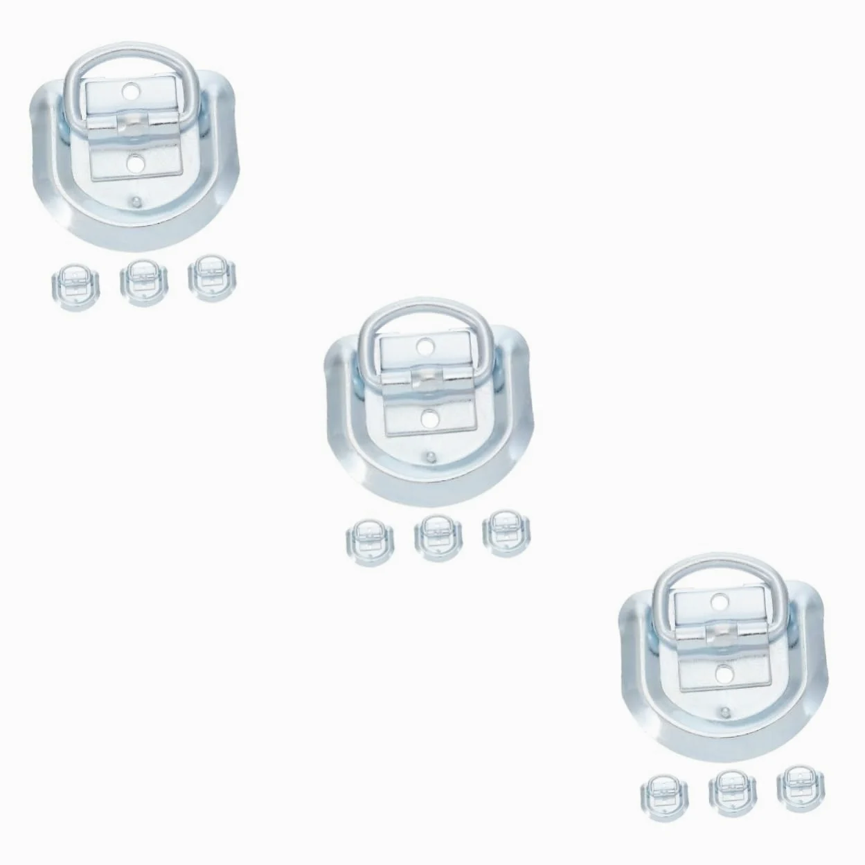 SOLUSTRE 12piezas Anclaje De Remolque d Tipo Para Fijar Anillos De Amarre Resistentes Para Trailers Camiones y Equipos