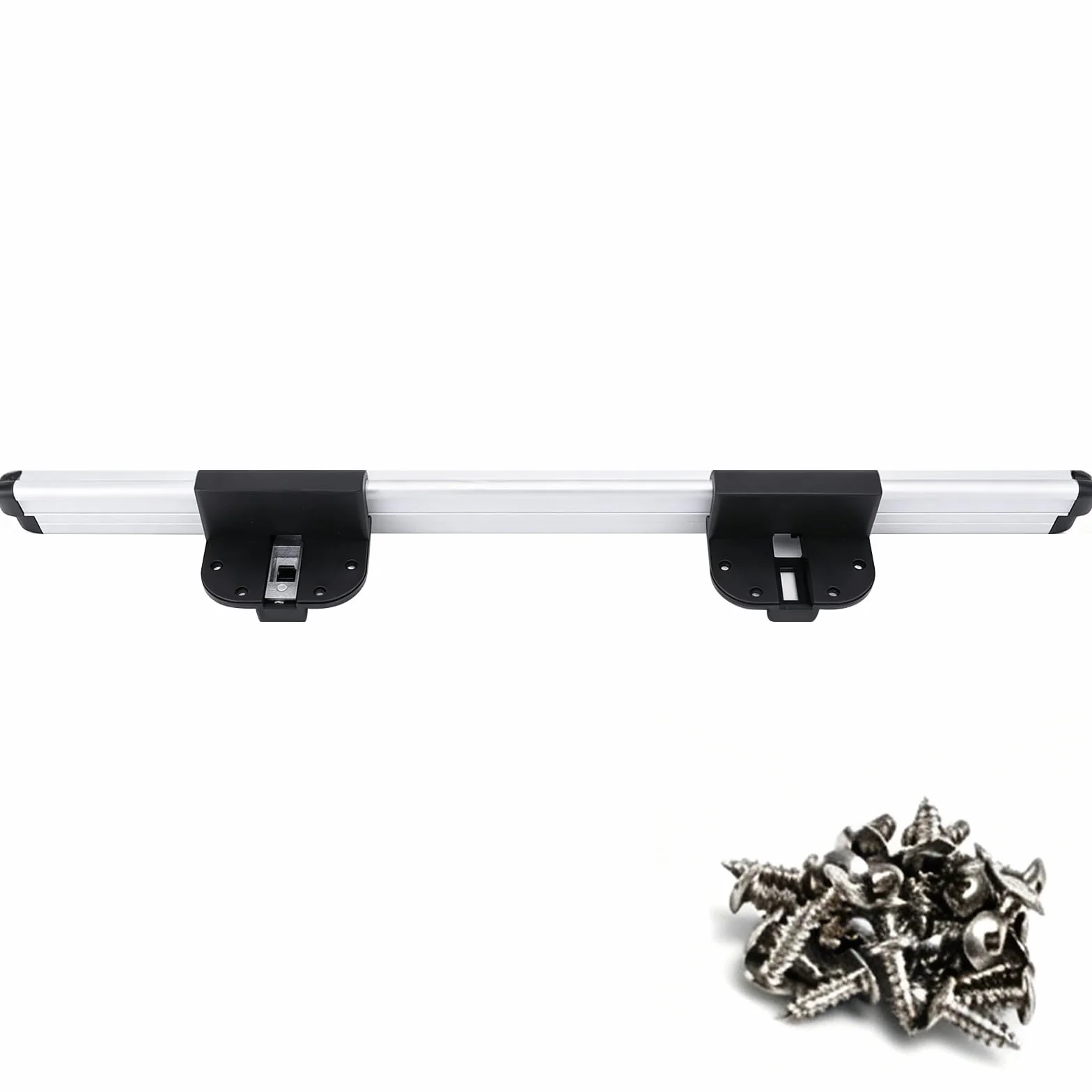 Pata de Mesa Plegable RV y Riel Deslizante, Pata Mesa Camper Plegable de Aluminio con Barra Colgante de 50cm y Clip Soporte De Base De Mesa para Autocaravana Yate Caravana