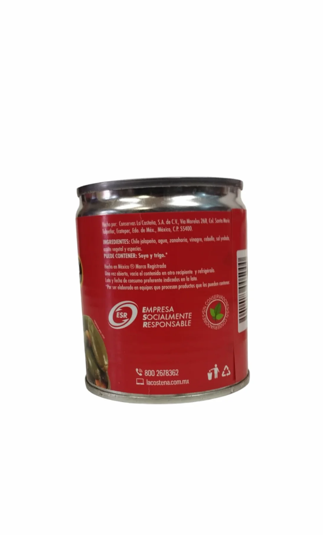 LA COSTEÑA JALAPEÑOS ENTEROS 220 g