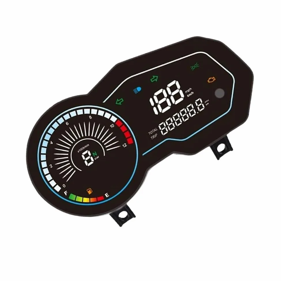 Velocímetro Digital para motocicleta, medidor de código | Velocímetro digital para motocicleta, medidor de código electrónico universal, tacómetro y pantalla para Italika 150z