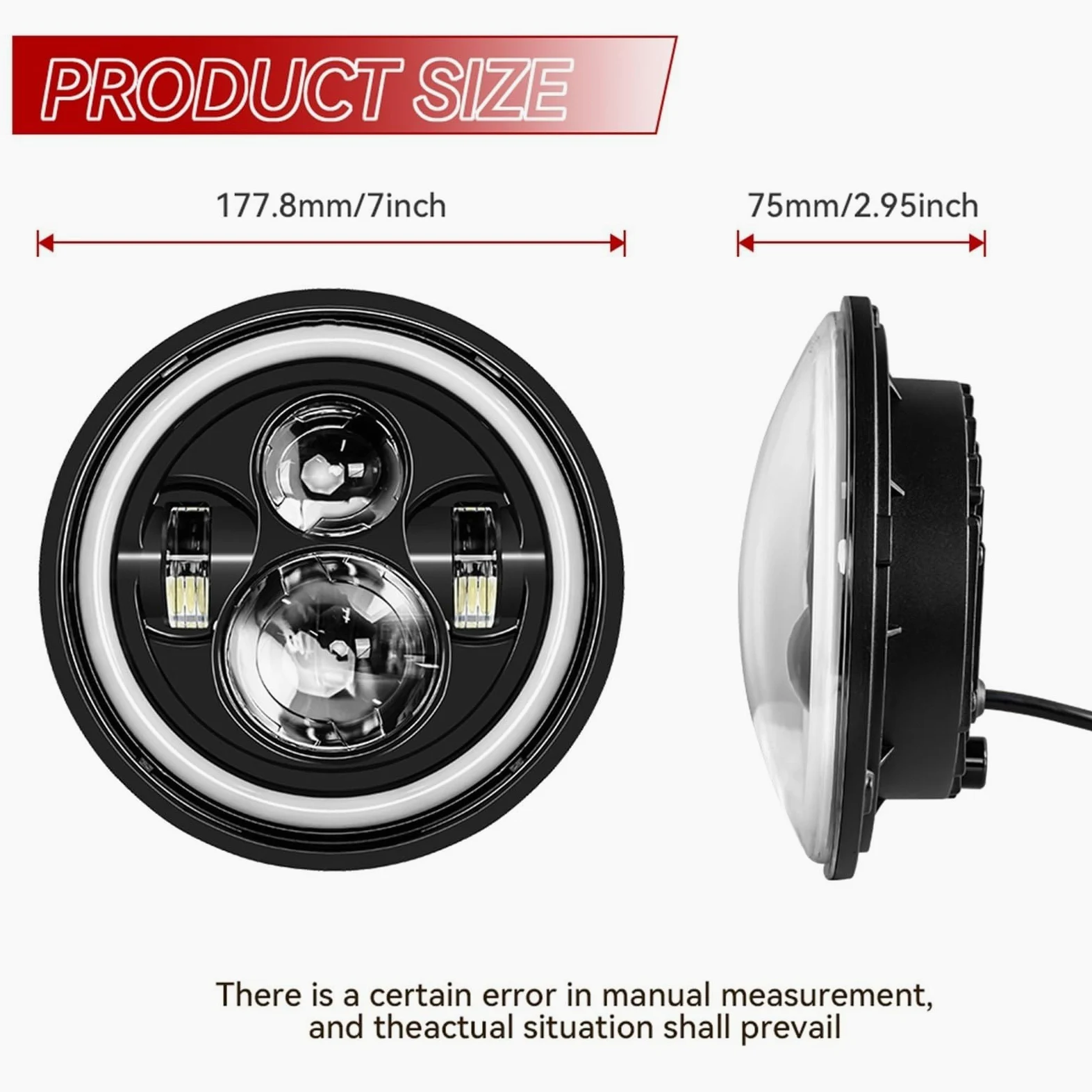 Bombilla LED Para Patrol Y60 Para Hummer H1 H2 Kit Luces LED Repuesto | Faro LED DRL De 7 Pulgadas