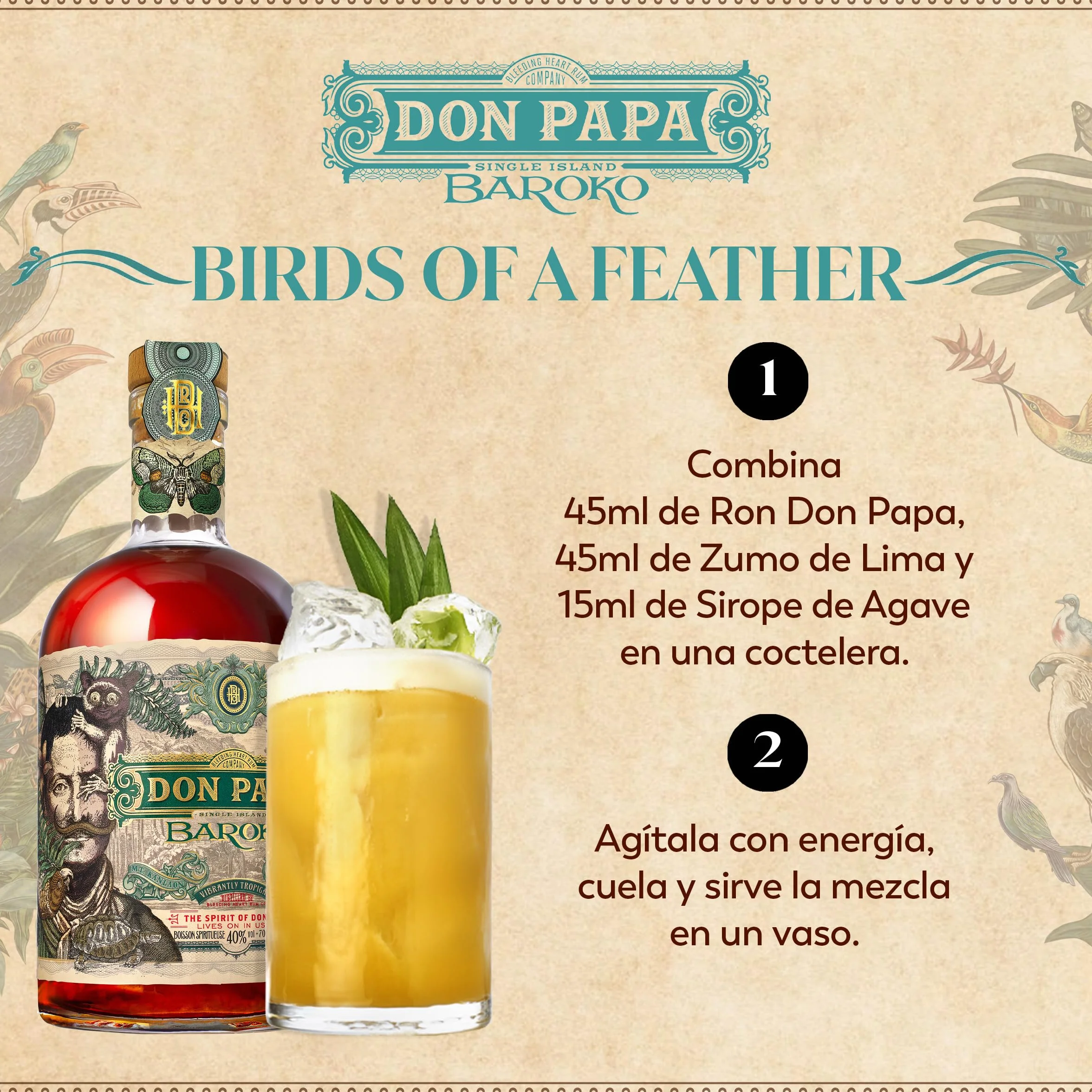 Don Papa Baroko Ron Infusionado 700 ml 40% vol Filipinas