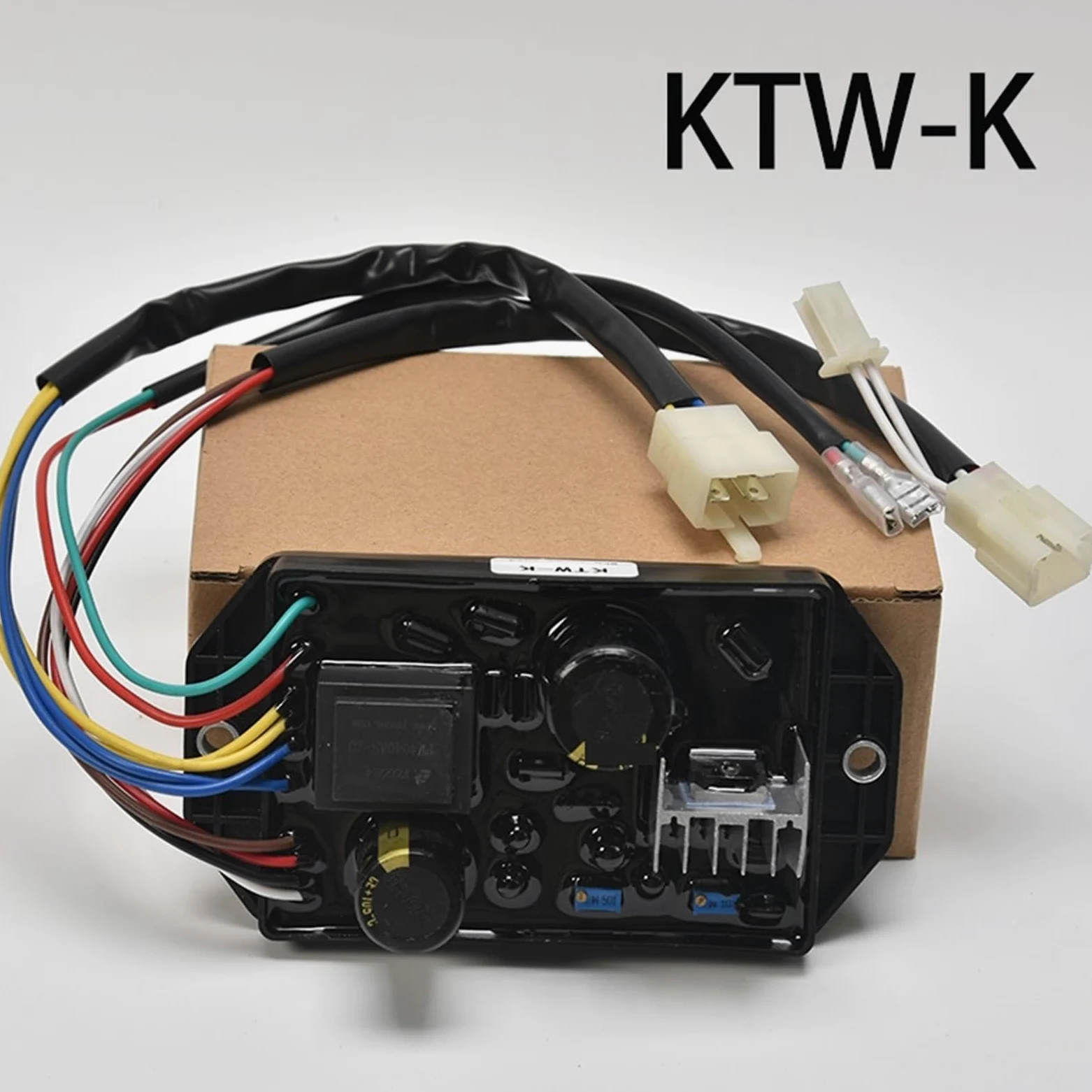 1 unidad KTW-K AVR 5KW generador diésel regulador de voltaje automático módulo de control estabilizador piezas de generador monofásico