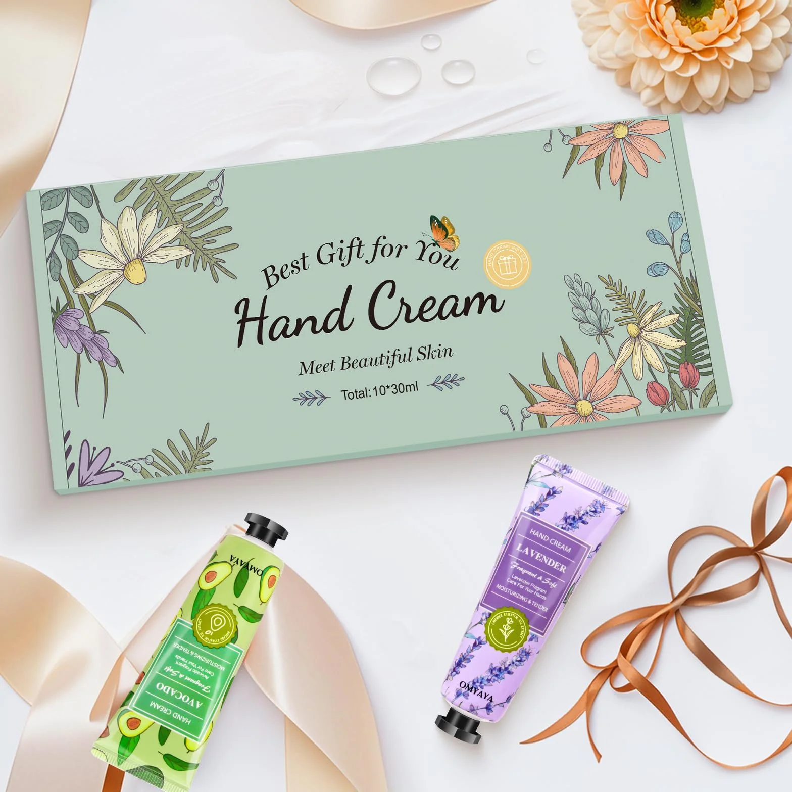 Cremas de Manos Mini Set de Regalo para Mujer 10 Unidades Crema Perfumada para Manos y Pies