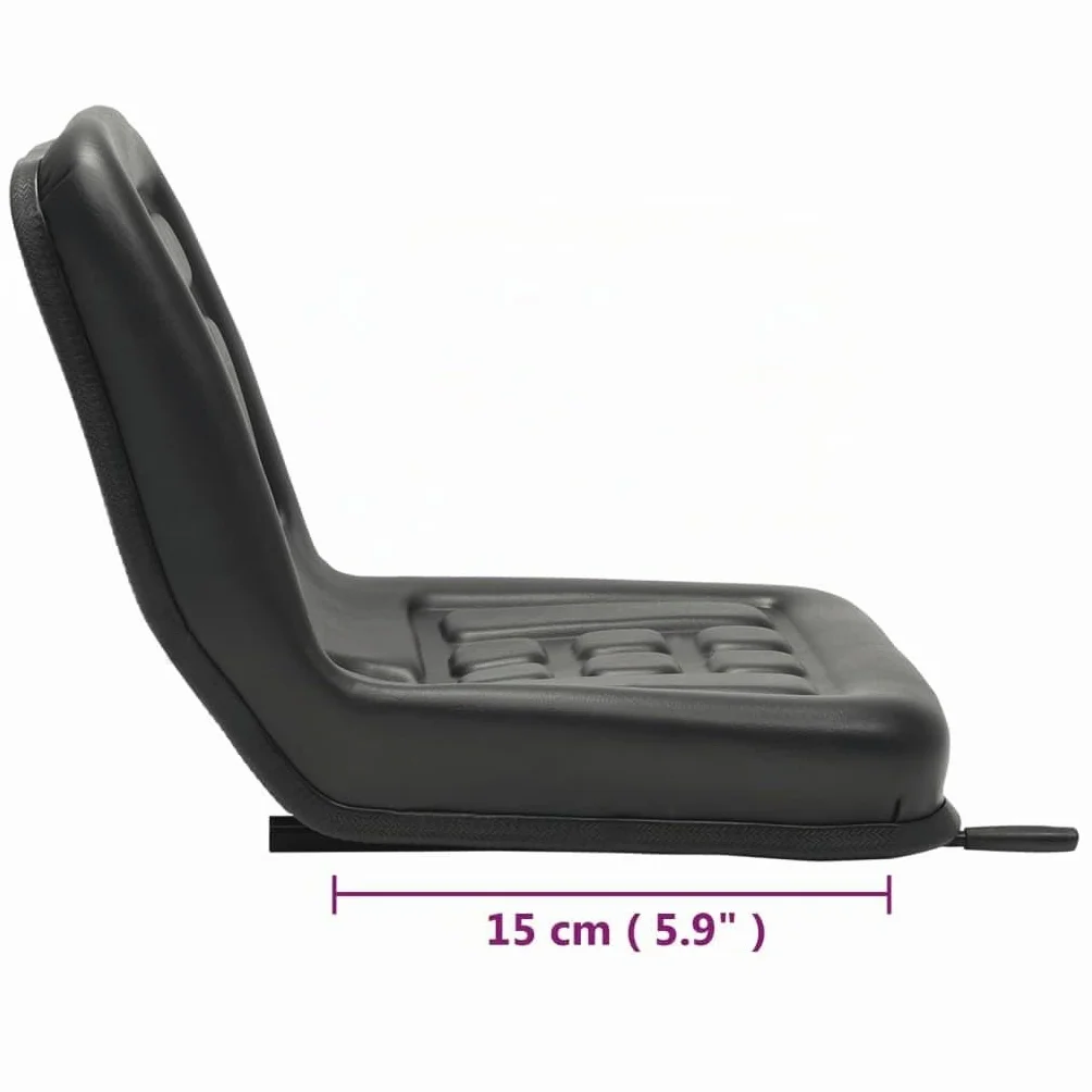 vidaXL Asiento de Tractor Universal Negro Maquinaria Casa y Jardín Jardinería