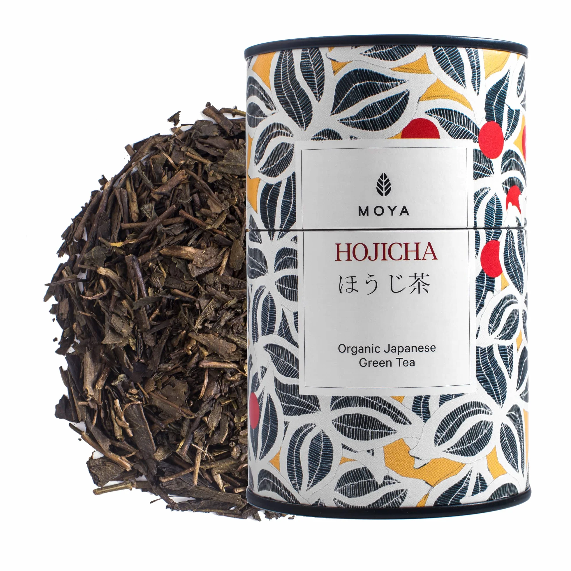 Moya Hojicha Té Verde Orgánico en Hojas Sueltas 60g Lata de Té