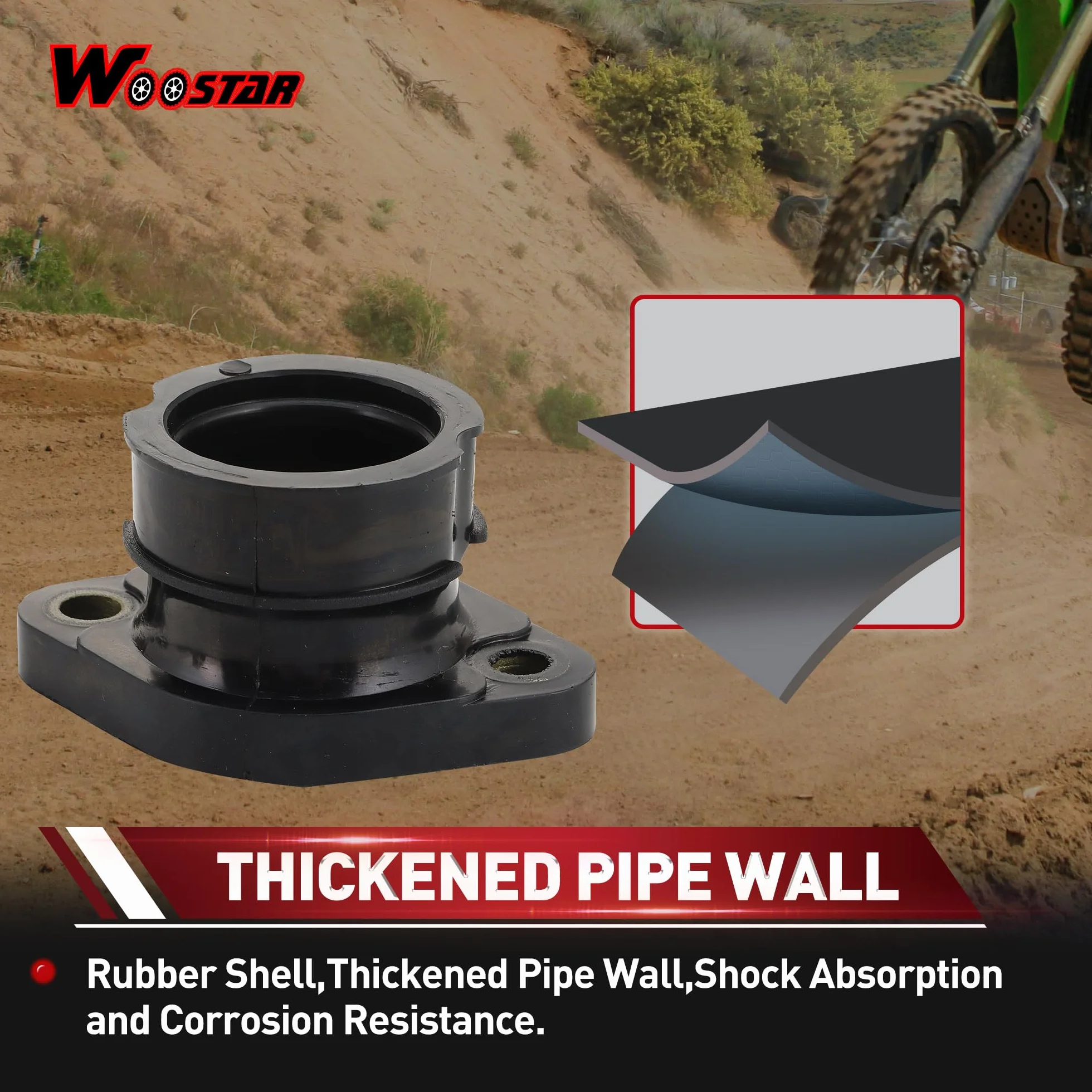 WOOSTAR Carburador Tubo Colector de Admisión Reemplazo para Polaris Trail Blazer 250 Trail Boss 250 Big Boss 250 Xpress 300 OEM #3085013#3083412#3083022