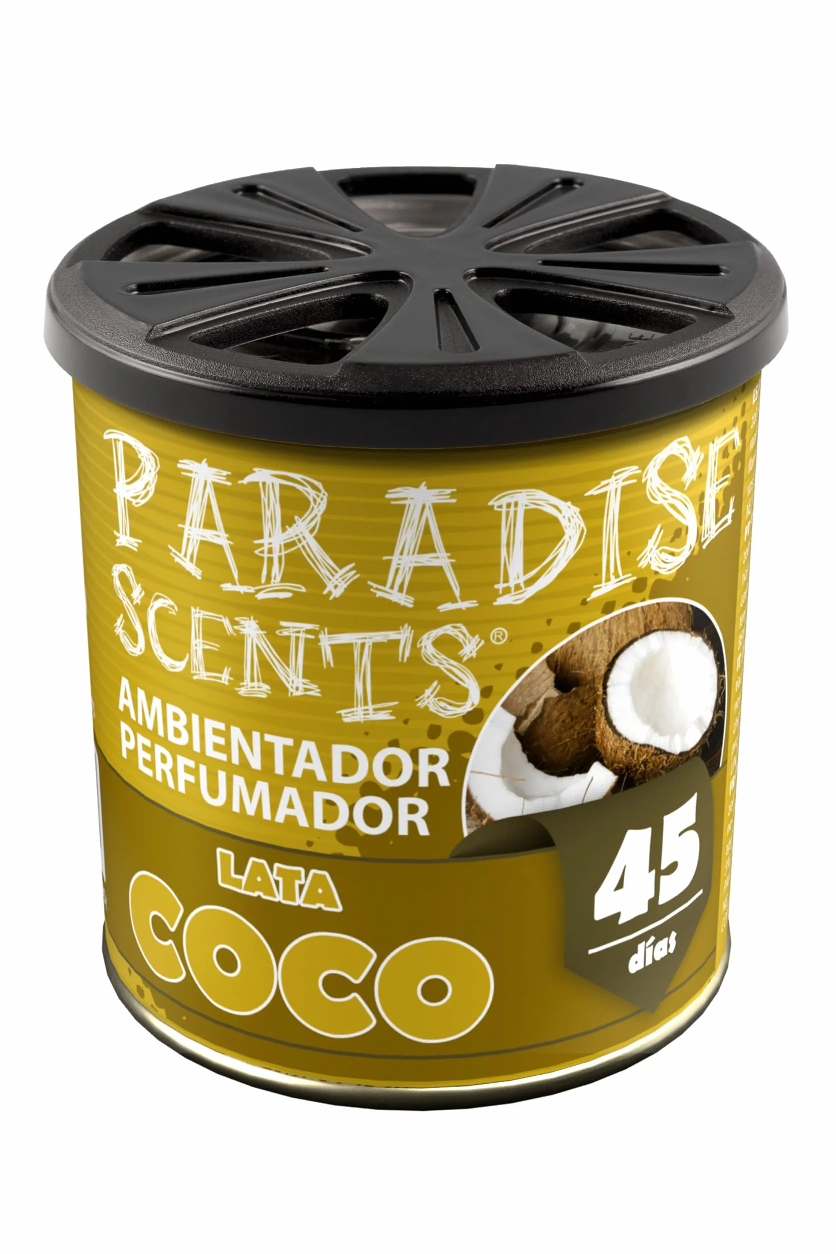 Paradise Scents Paradise PER80125 Perfumador Lata Coco, Color Ocre, 100 gr