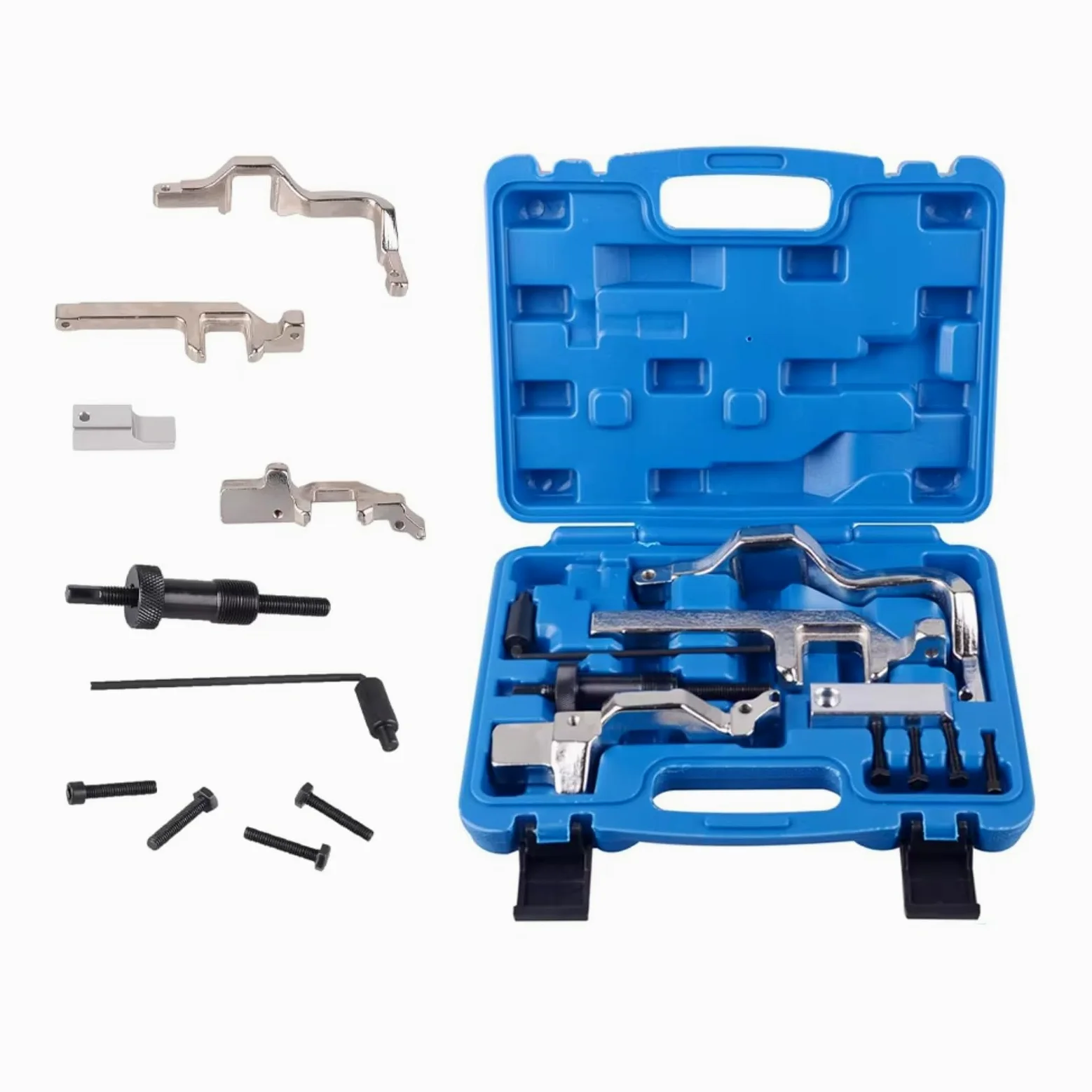 Kit Herramientas Bloqueo Compatible Con Citroen Para C4 2008-2009 Cadena Distribución Automóvil Extractor Piñón Pasador Retención Volante Juego Bloqueo Motor OEM: 119590 119540 119340