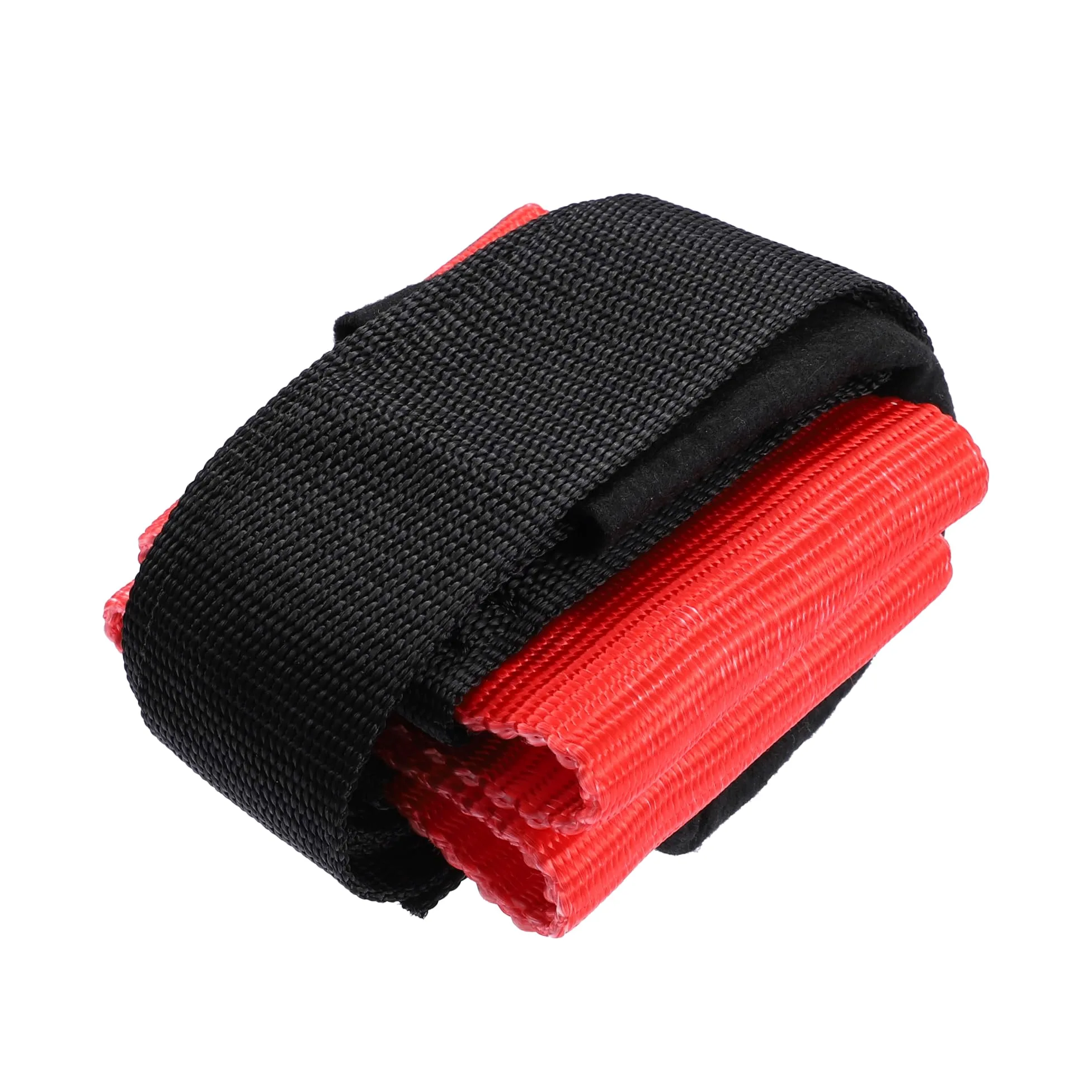 A ABSOPRO 1 Conjunto Delantero Trasero Rueda Transporte Amarre Abajo Correa Nailon Negro Rojo