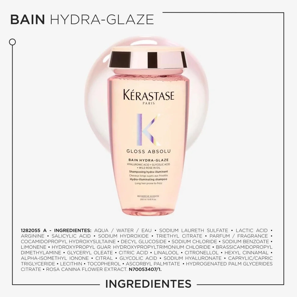 Kérastase Gloss Absolu Bain Hydra-Glaze Champú Hidratante e Iluminador 250ml