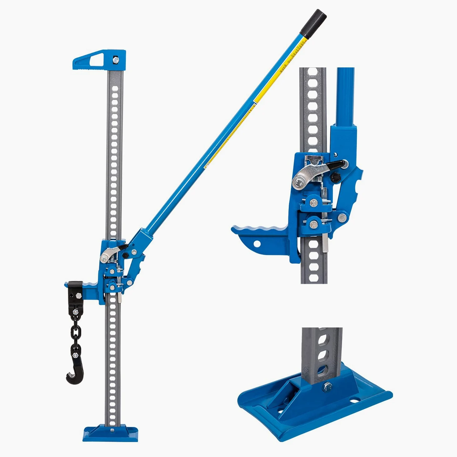 KATSU Farm Jack Heavy Duty 48" 3 Ton Capacity Offroad Ratchet Jack for 4X4 SUV Tractors Camiones