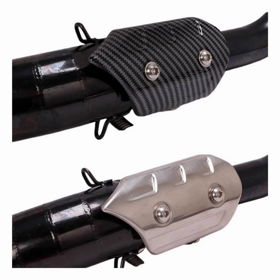 Deflectores Calor Escape Cubierta De Protección Térmica para Tubo Escape Motocicleta Universal Aislamiento Térmico Protector Silenciador Antiescaldaduras De 38mm A 45mm