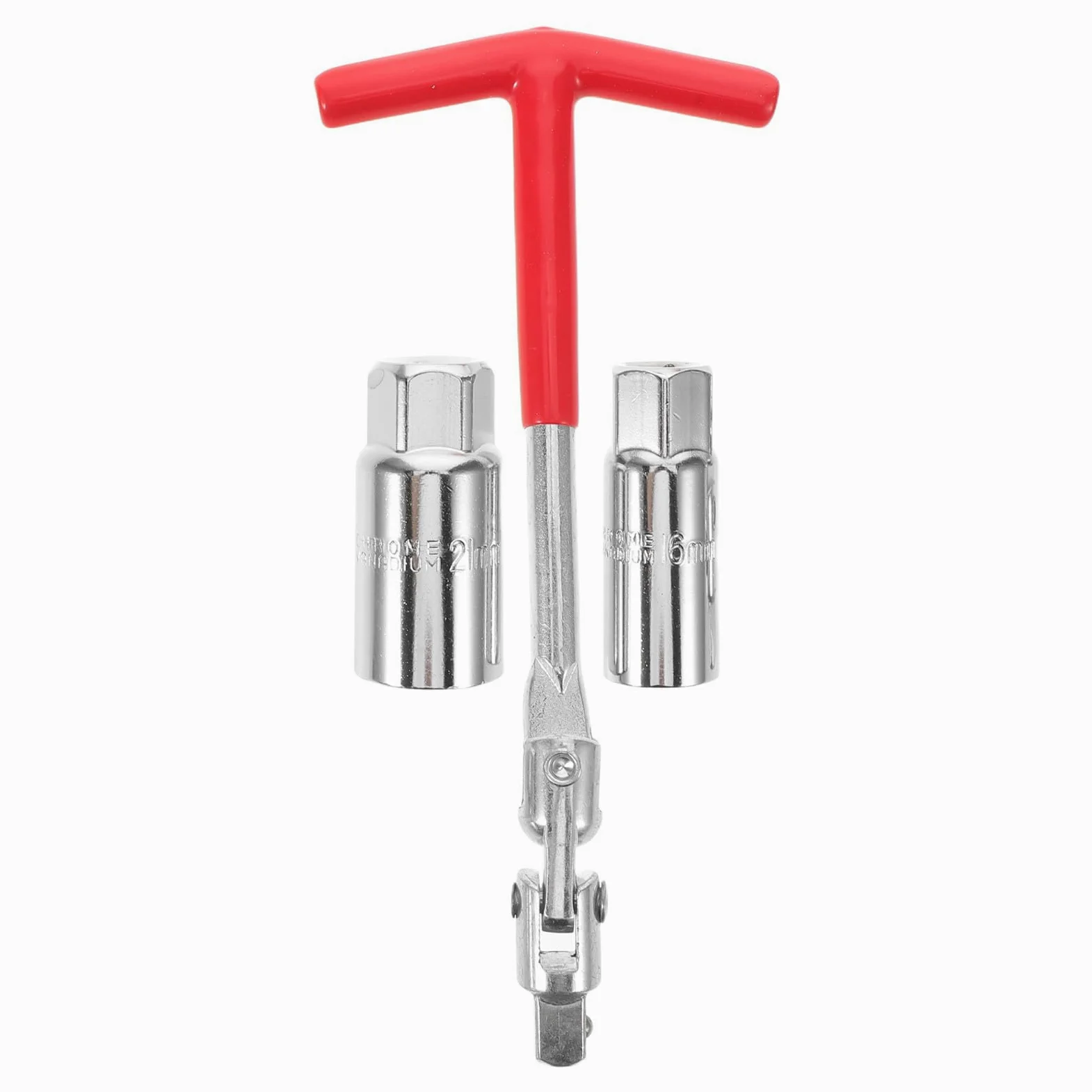 Cabilock Juego de herramientas para extraer bujías: llave de bujías con mango en T (16 mm y 21 mm) para motocicletas, cortacéspedes y vehículos pequeños.