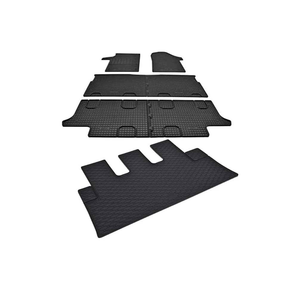 Car Lux - DUO03983 Alfombras Alfombrillas de goma a medida + Alfombra protector maletero de goma para Vito W447 desde 2015-
