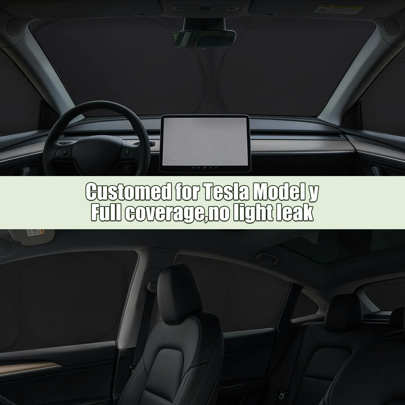 Parasol para VW Sharan 2010-2020 Parabrisas Ventanas Laterales y Trasera | YGYQZ, 100 % Opacidad, Ajuste Perfecto, Tejido de 6 Capas Reforzado, Efecto Refrescante, Protección UV, Privacidad Total