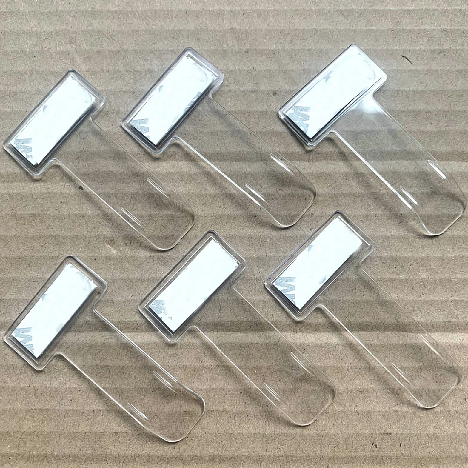 6 Pcs Soporte para tique de Aparcamiento, Clip para boletos Autoadhesivo para Permiso de Parabrisas de estacionamiento,Pinza Transparente Ticket Coche Soporte para Camiones y caravanas