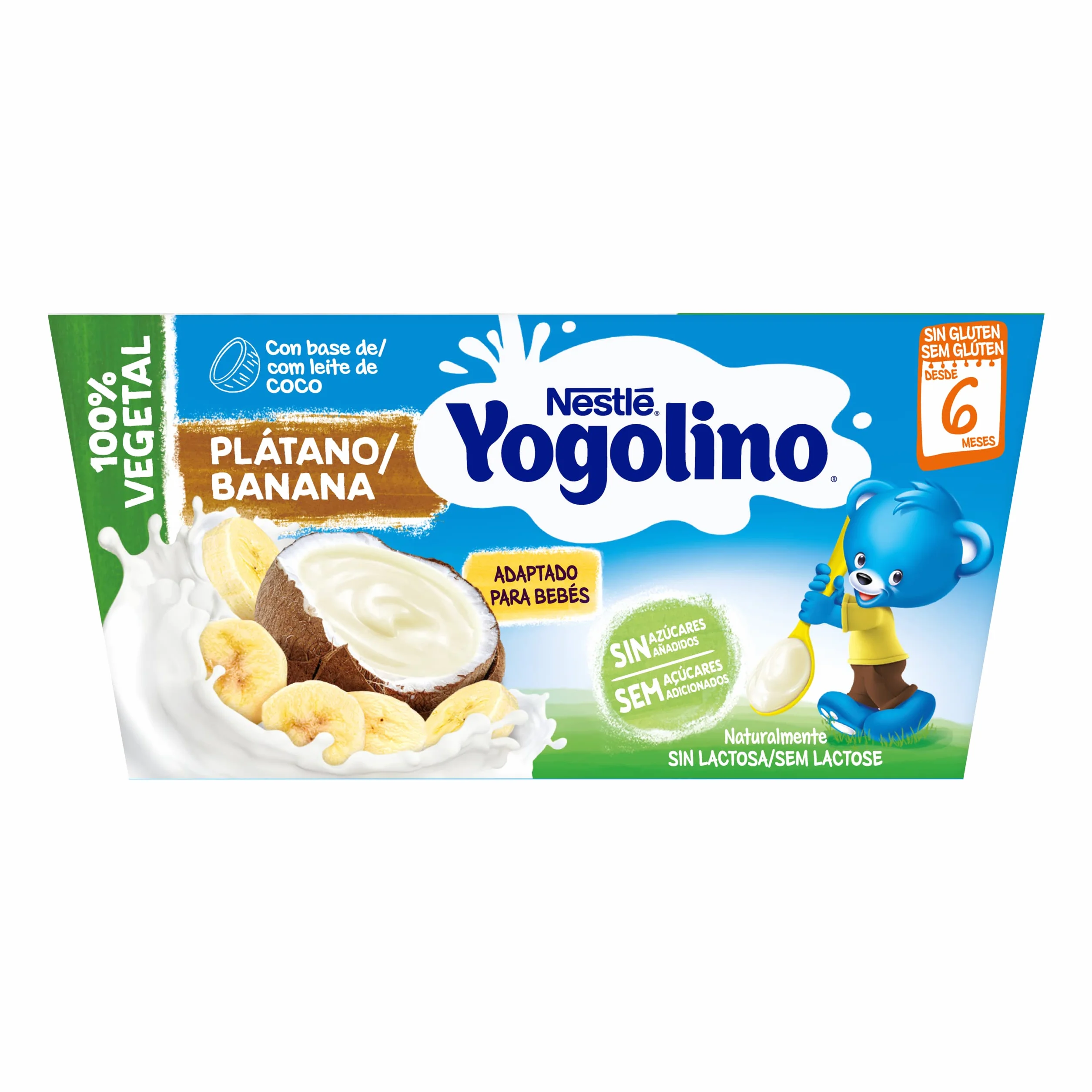 NESTLE YOGOLINO Coco Plátano 4x90g od 6 miesięcy