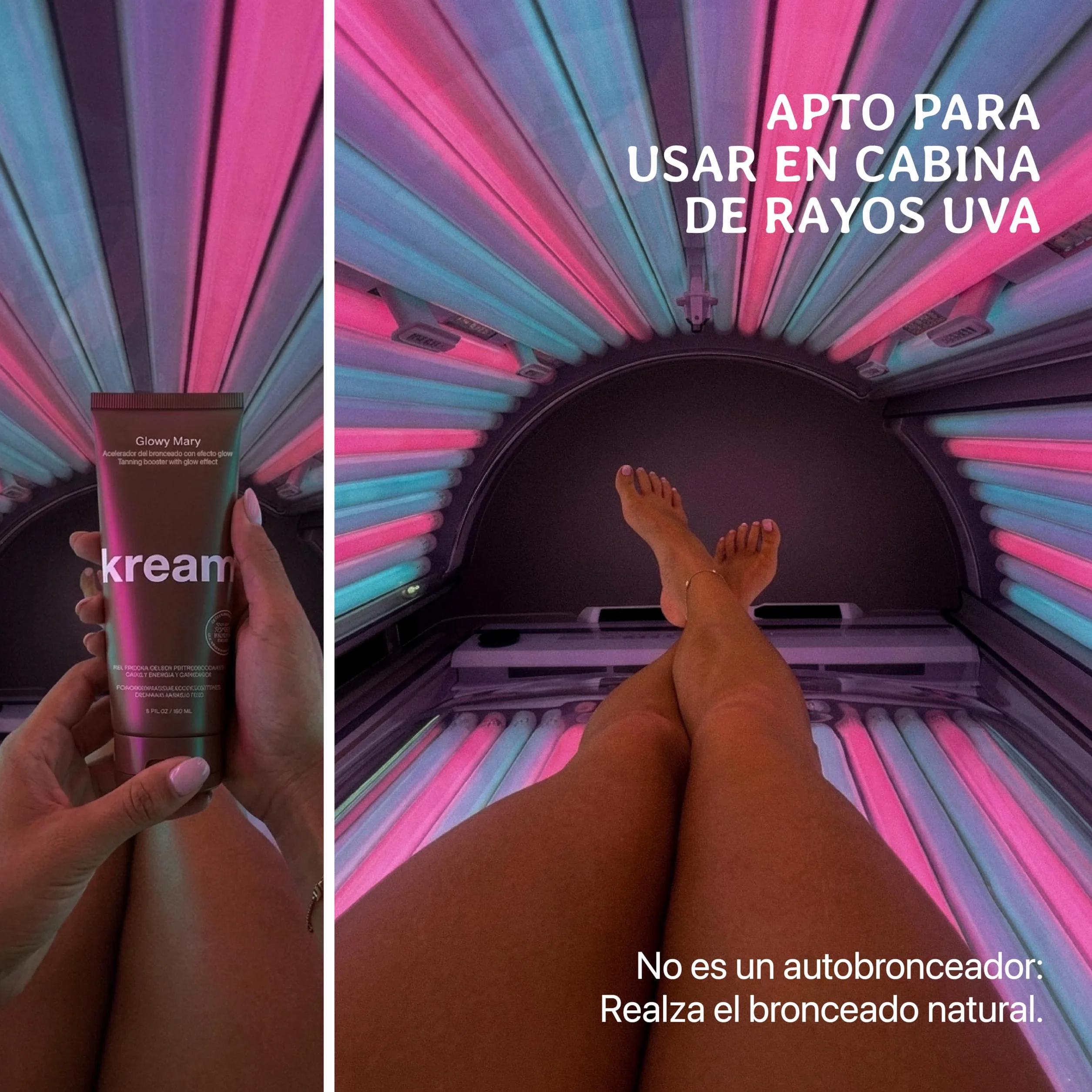 KREAM Glowy Mary Crema Aceleradora del Bronceado 200 ml