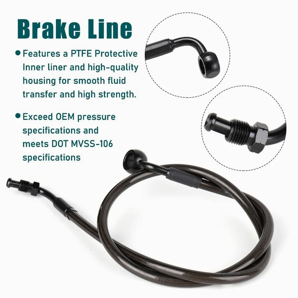 Kit de cables extendidos para manillar 16 ", Cable embrague línea freno, Cables electrónicos acelerador para Softail 2018-2024