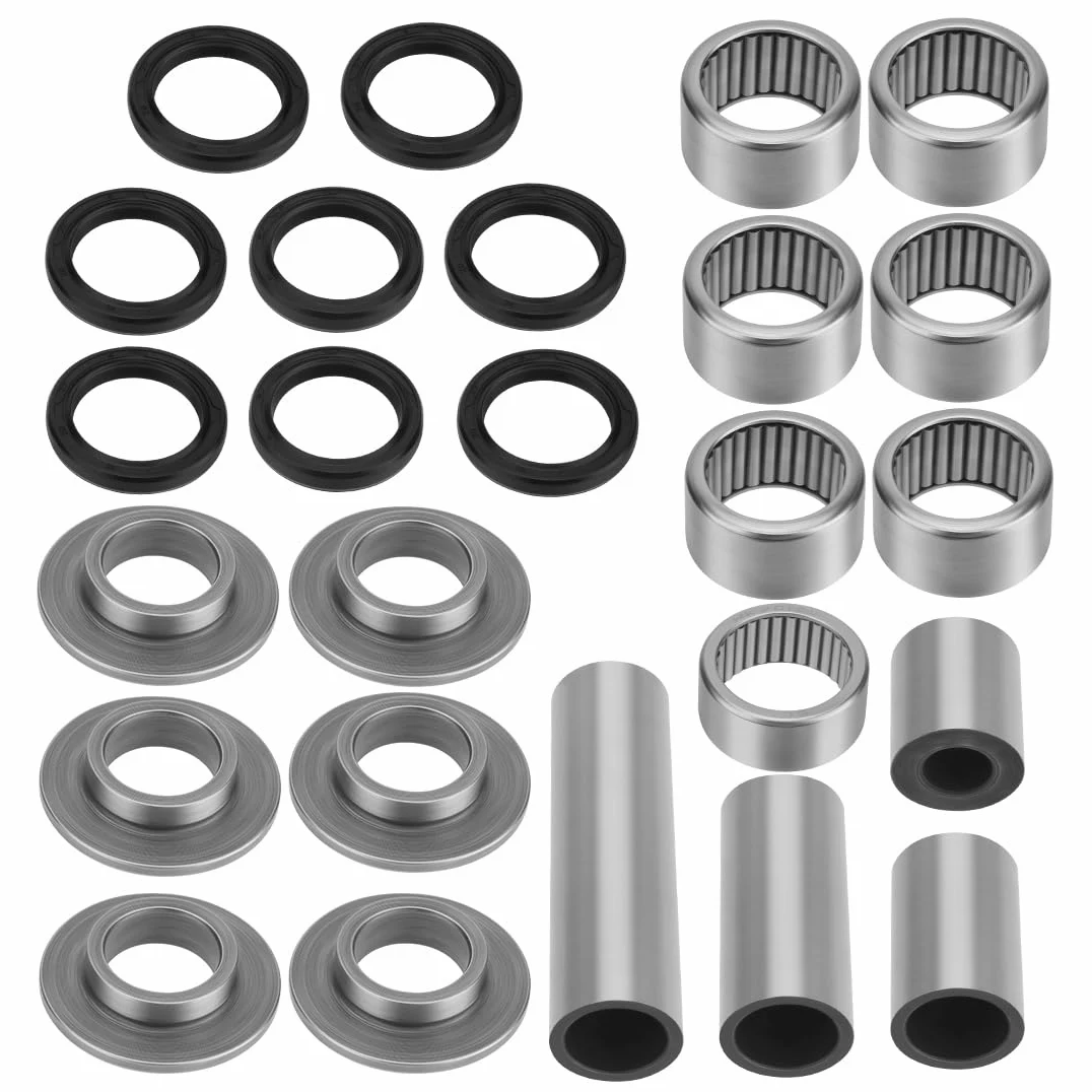 Kit de rodamientos y retenes del sistema de bieletas del basculante apto para Kawa-saki Arctic Cat ATV KFX400 DVX 400 2003-2008 92046-S018 3406-096