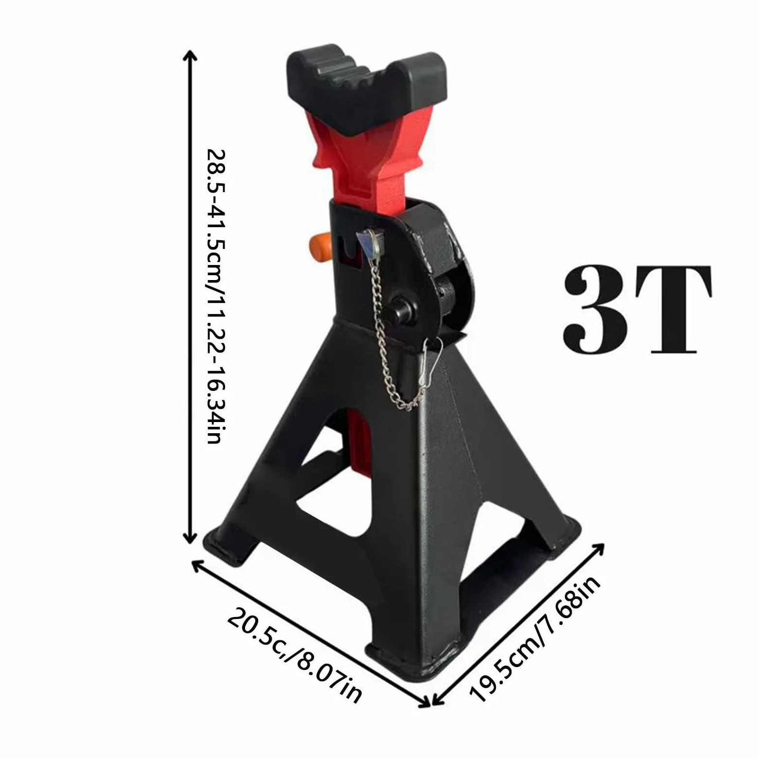 Caballetes 3 Toneladas Soporte de Gato Ajustable en Altura 3 y 6 t Trabajo | Soportes De Sujeción Ajustables Para Remolques Camiones Vehículos Automoción SUV Motocicletas Garaje