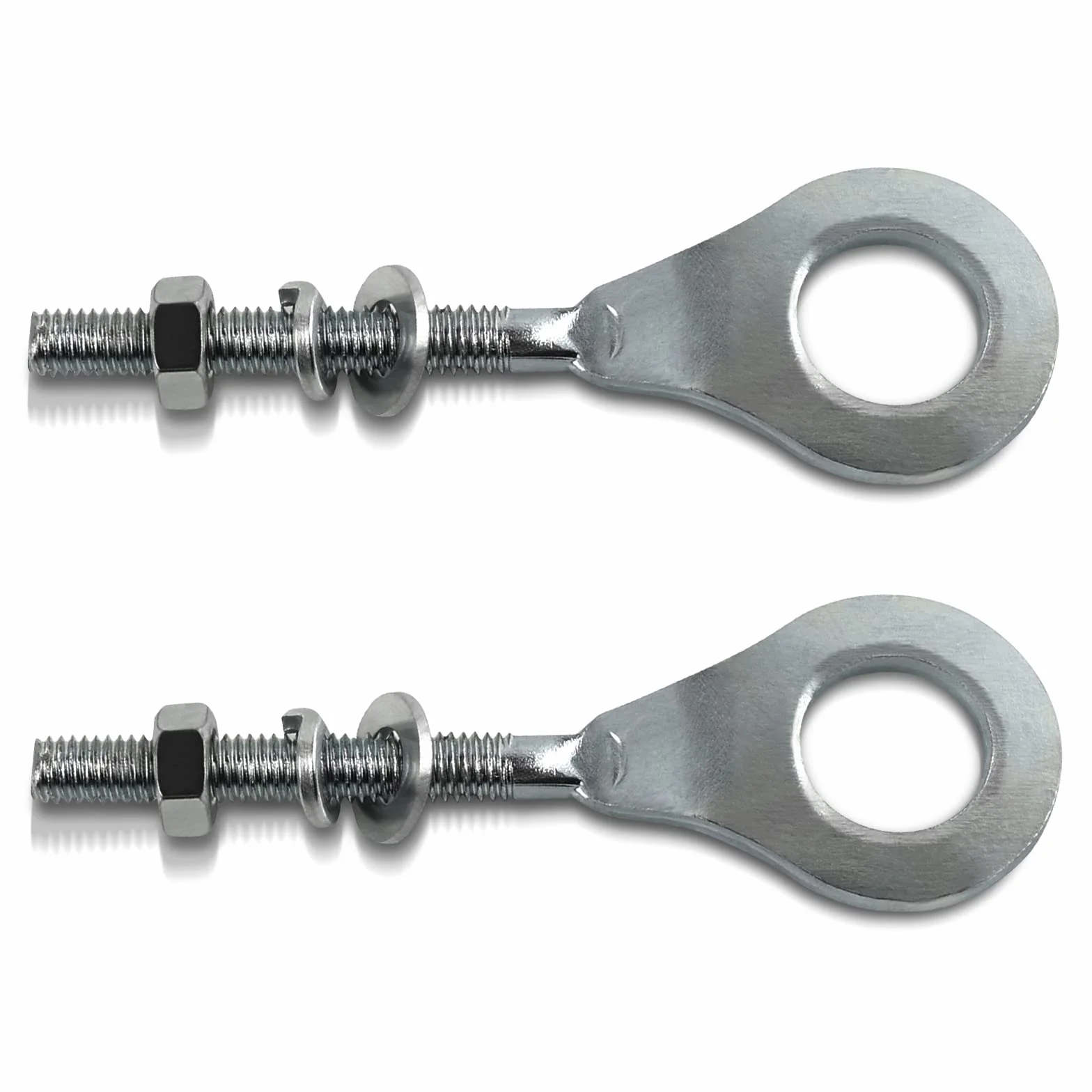 Wai Danie 2pcs 15mm 0.6inch Eje de la Cadena Ajustador Tensor para 50cc-125cc ATV Motocicleta Mini Bike Baja Z50R XR50R XR70R XR75 XR80R XR80 XR100