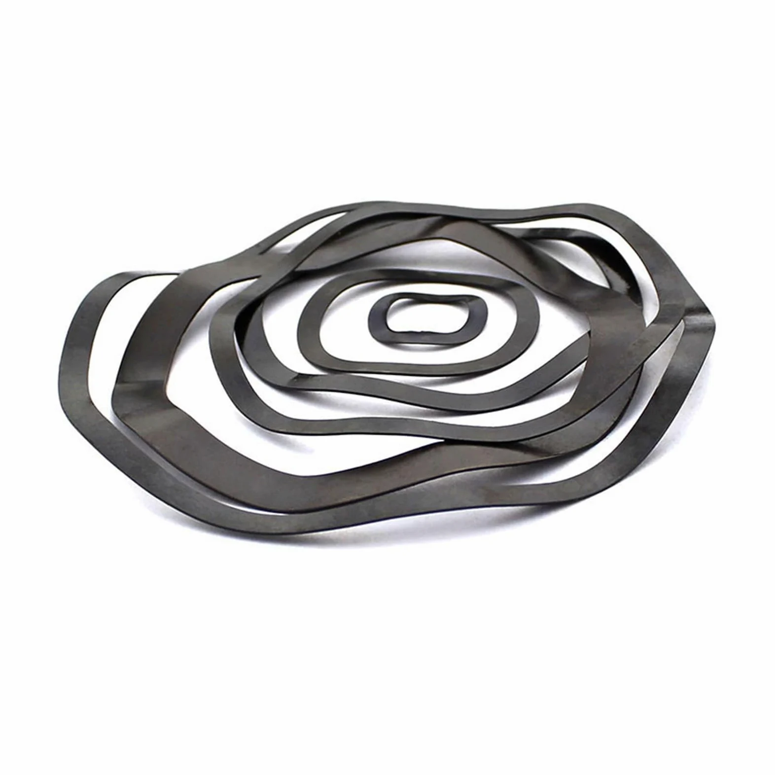 10/50/100 Uds M19 M21 M22 M24 M27 M30 M34 M38 M40 M - M108 acero negro 65MN arandelas de tres ondas arandela de resorte(100pcs,M70x90x0.6)