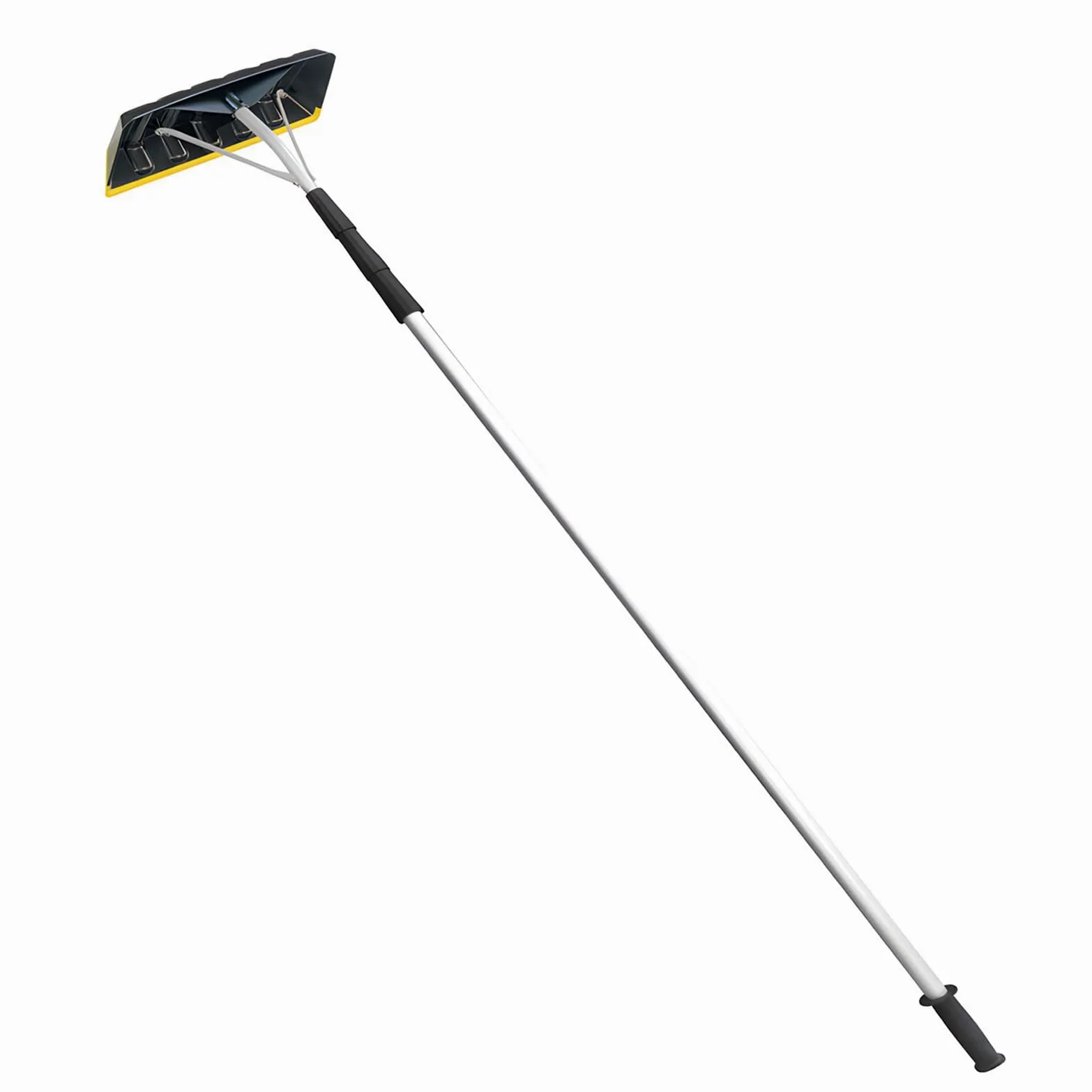 Rascador de hielo de 4,8 m con cabeza de ABS resistente y varilla de aluminio para limpiar la nieve de forma segura y portátil