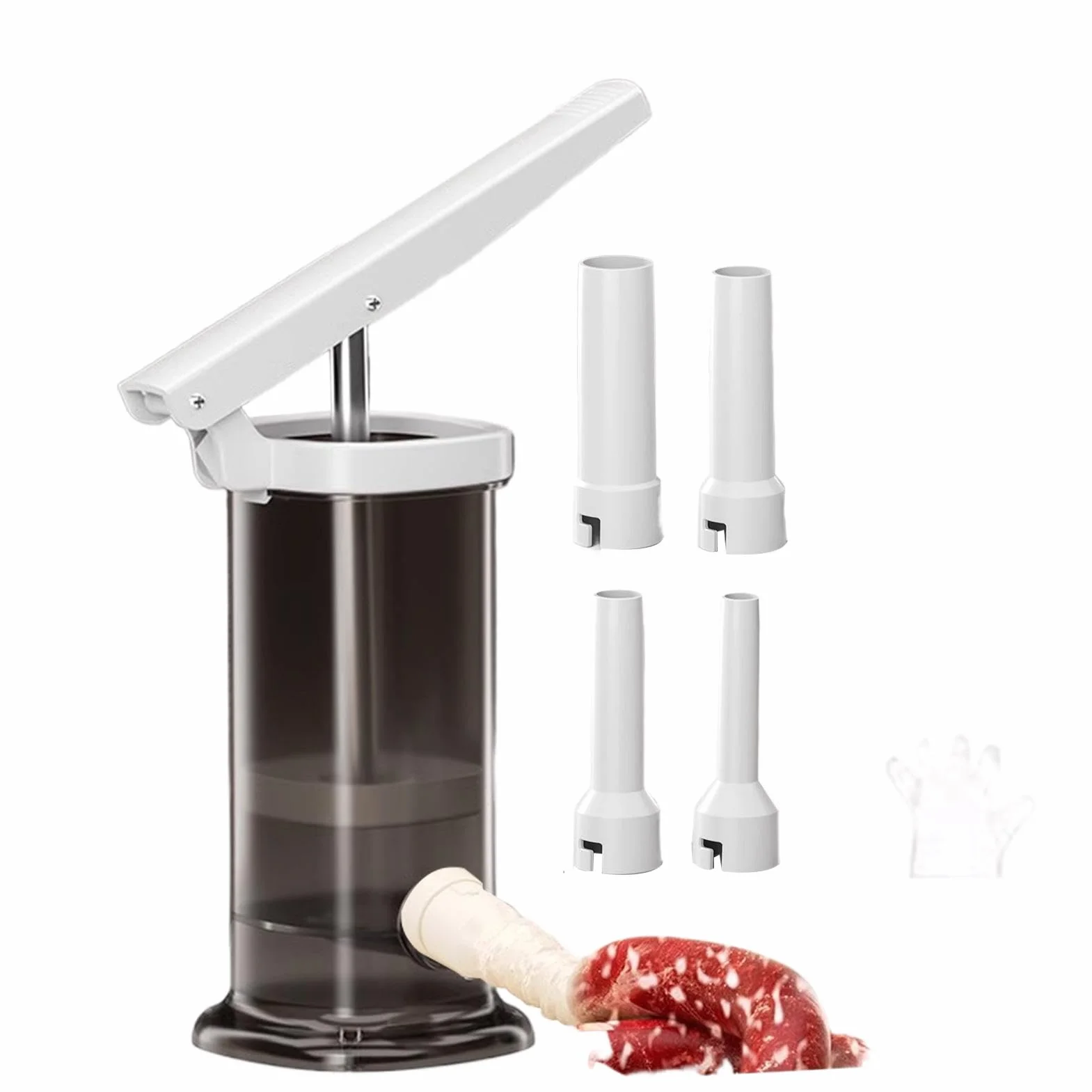 Máquina de llenado de salchichas de gran capacidad 10.5 × 17.8 cm para salchichas caseras