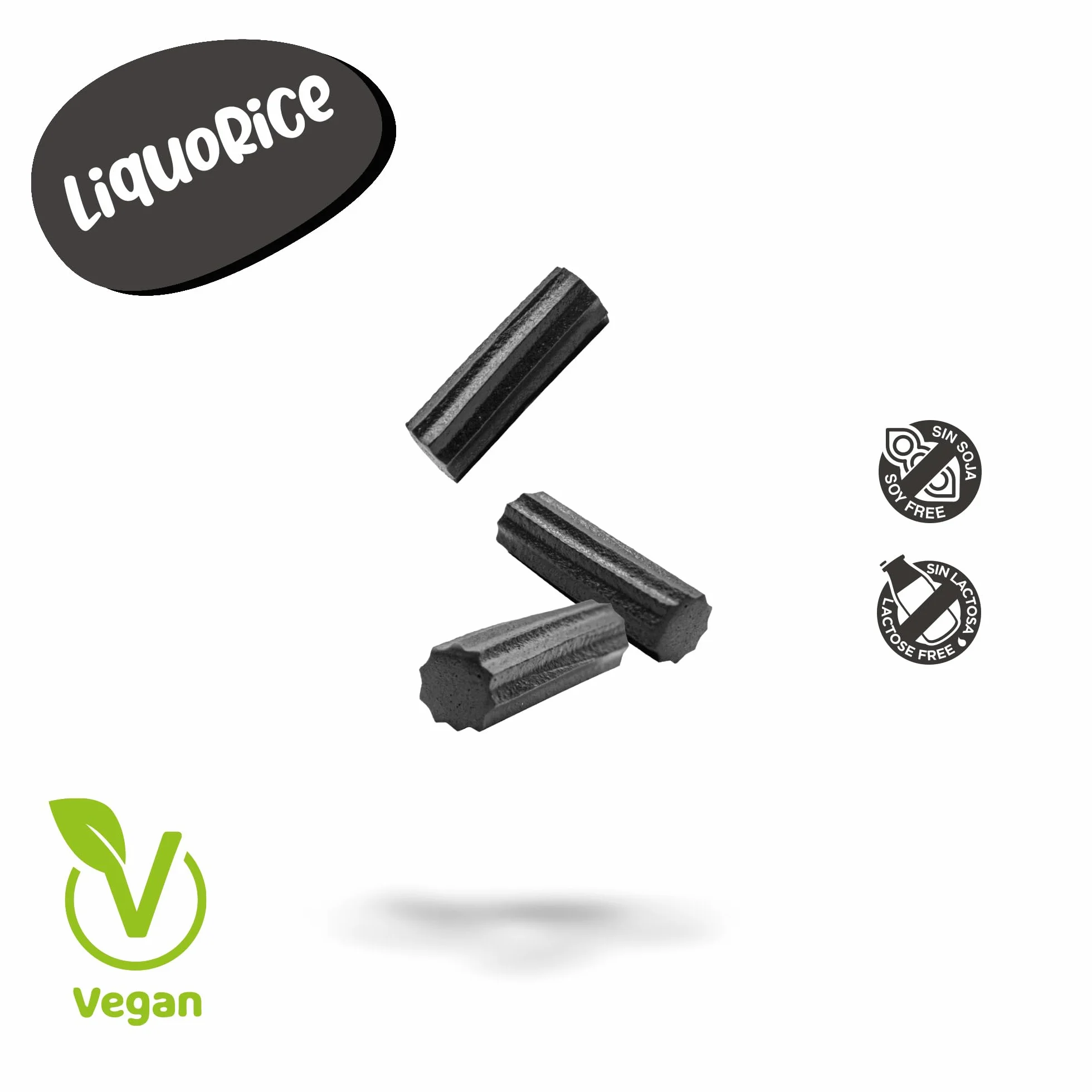 DAMEL Taco Regaliz Negro - Chuches Veganas de Regaliz - 14 bolsas x 135g