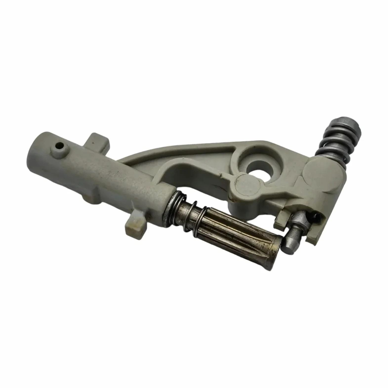 Kit de línea de presión de Bomba de Aceite Apto for Motosierra 455 455E 460 461, reemplazo de piñón de engrasador de Engranaje helicoidal
