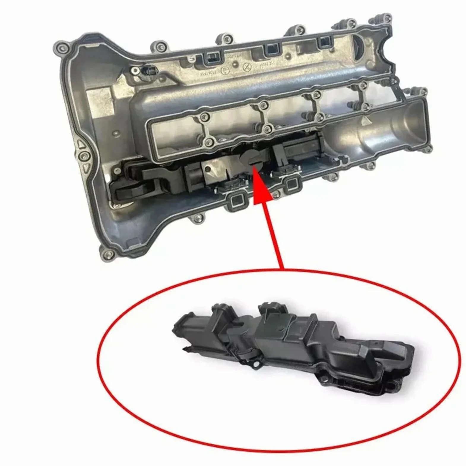 55596087 5607229 Tapa de válvula del cárter 55590969 55590970 55569822 Compatible con GM Opel Astra Vauxhall Insignia 14-17 Juego de juntas(Valve Cover Gasket)