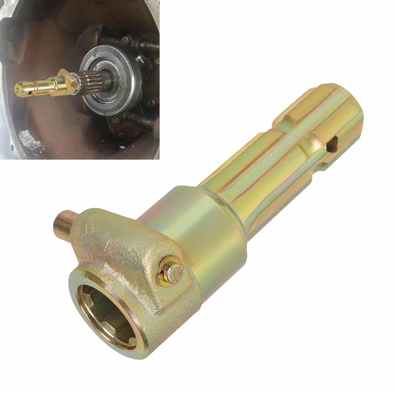 Adaptador de PTO Hembra 1 3/8 Pulgadas 6 Spline Macho 1 3/8 Pulgadas 6 Spline PTO Extensión Tractores Hasta 70 CV